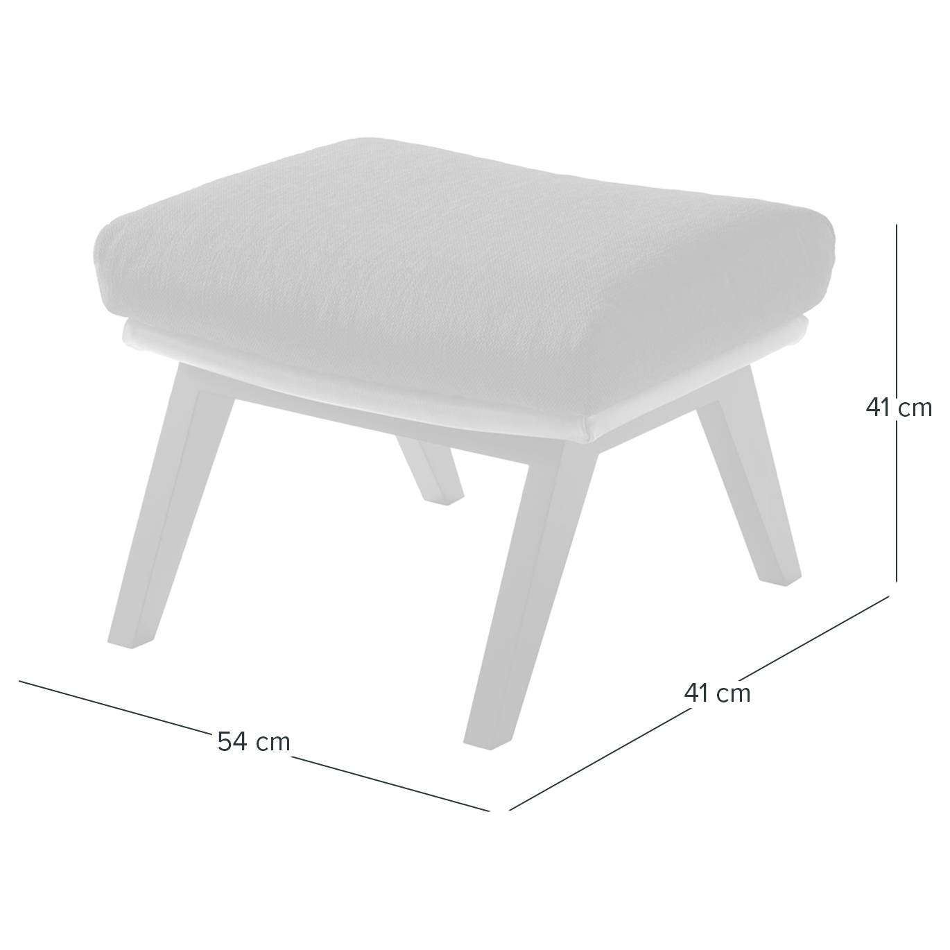 Hocker Hepburn Hellgrau