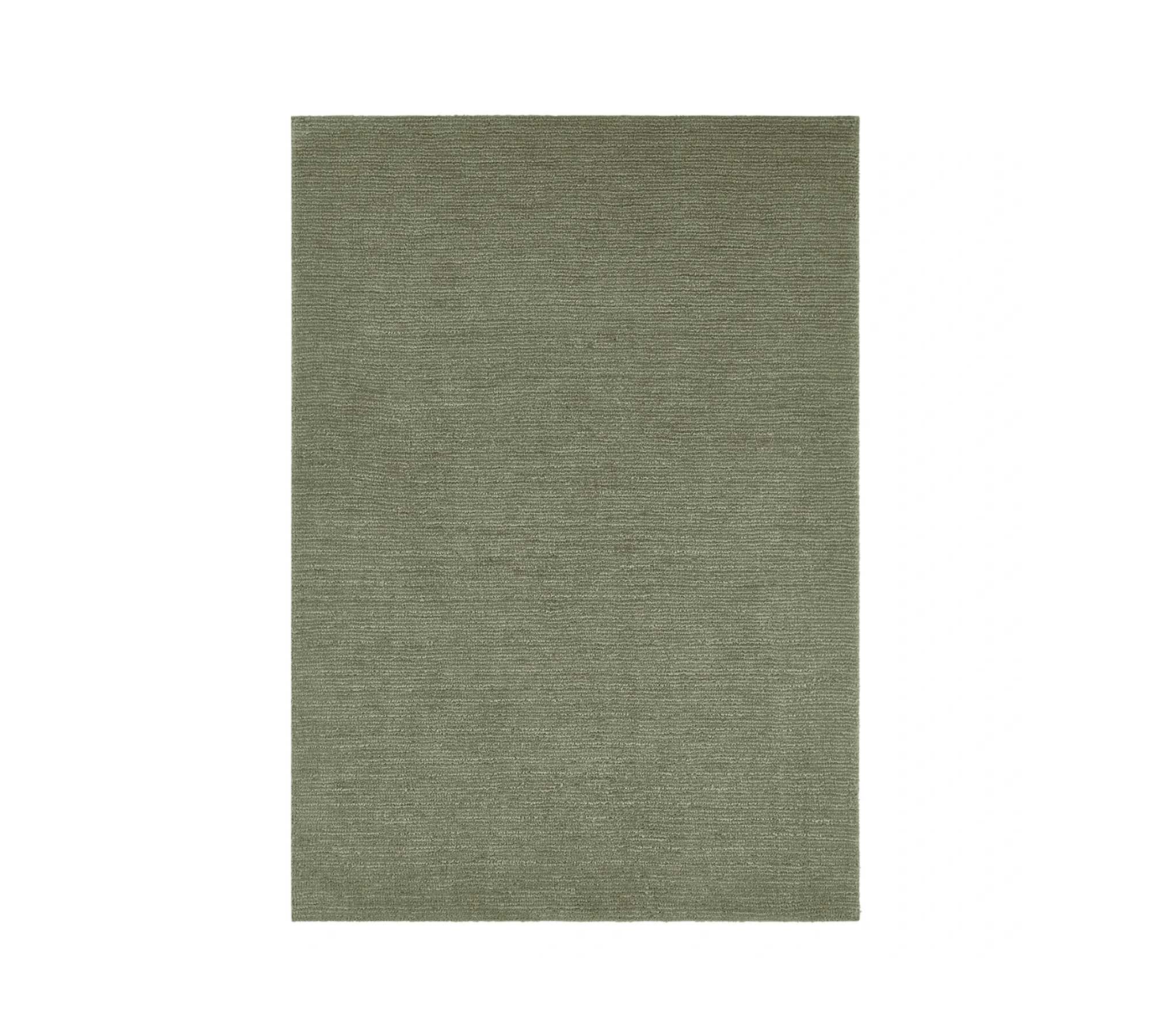 Kurzflorteppich Webstoff Khaki 120 x 170 cm