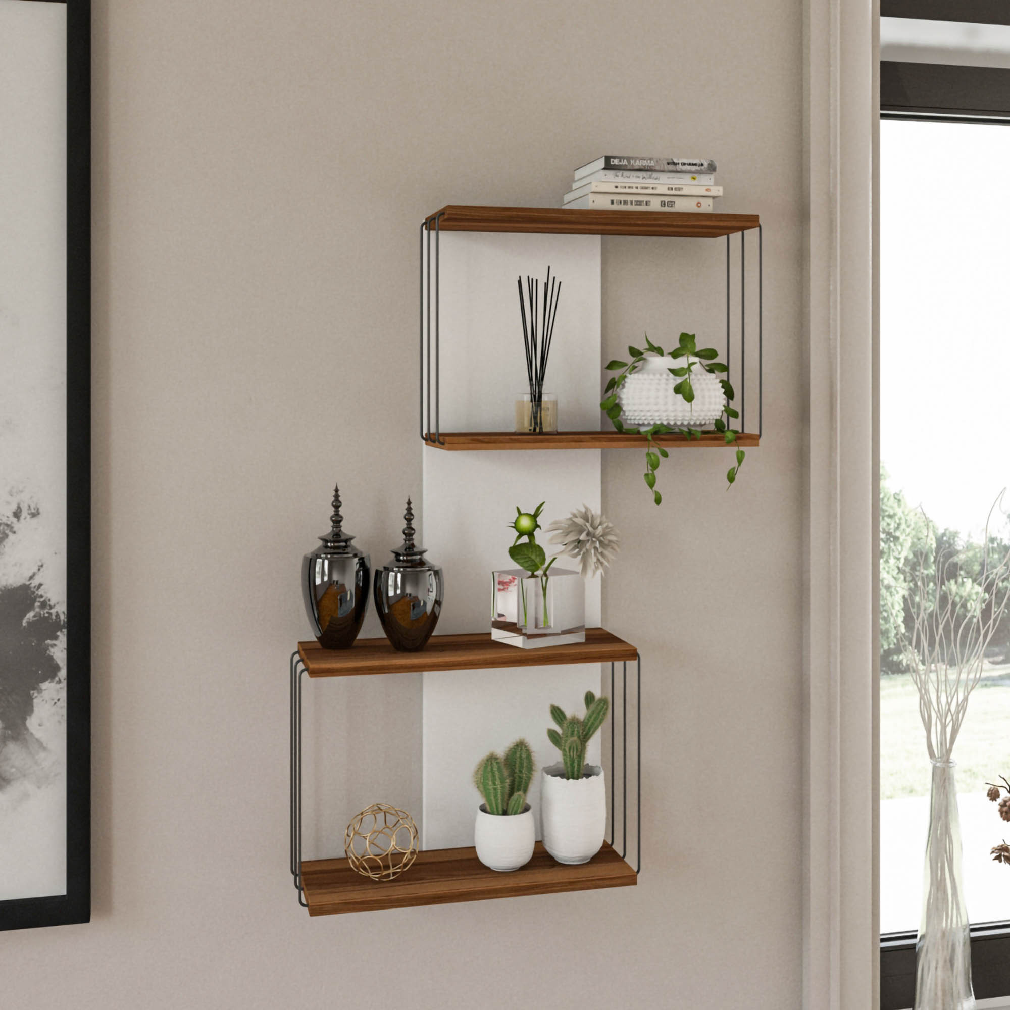 Destan Wooden shelf wood veneer