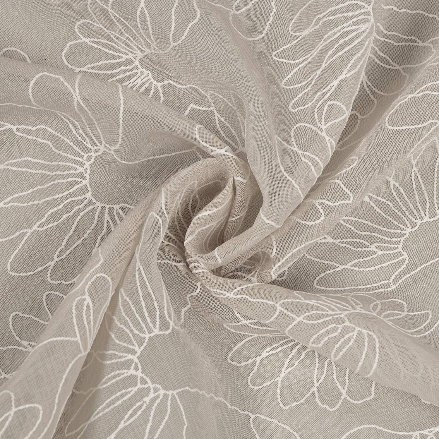 Ösenschal Dumti Polyester Weiß