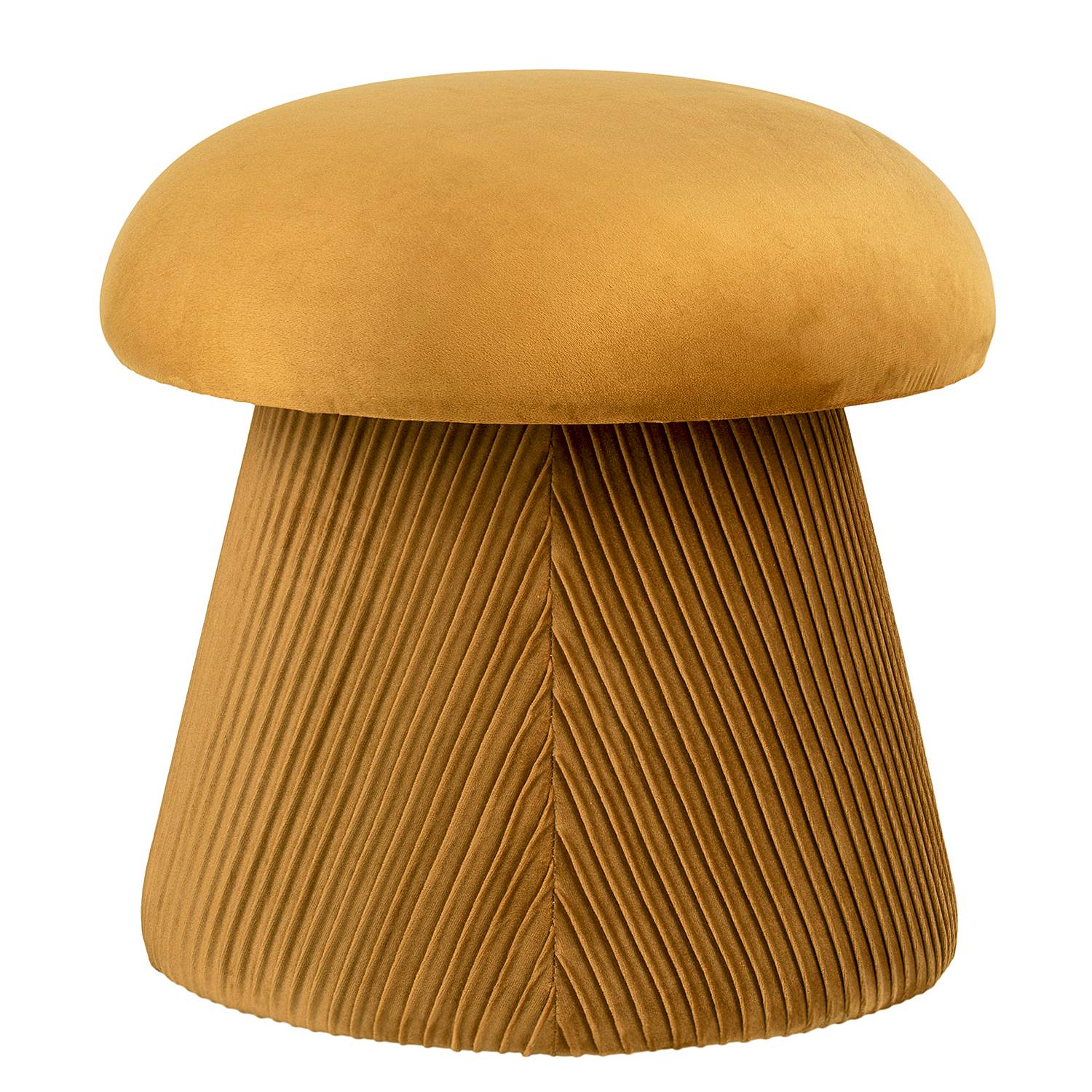 Pouf Hampton Samt Ockergelb