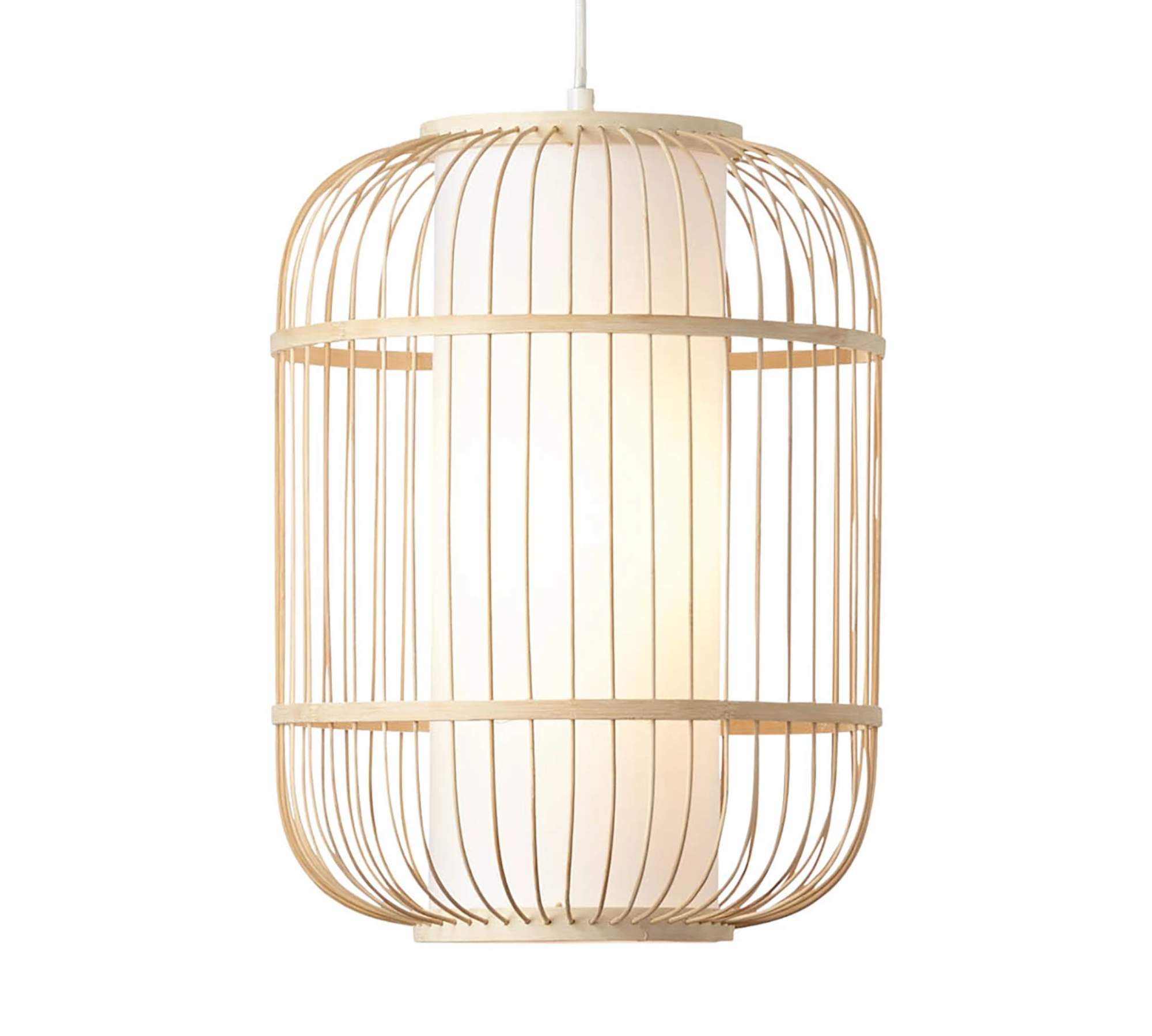 Pendant lamp 1-light metal wood