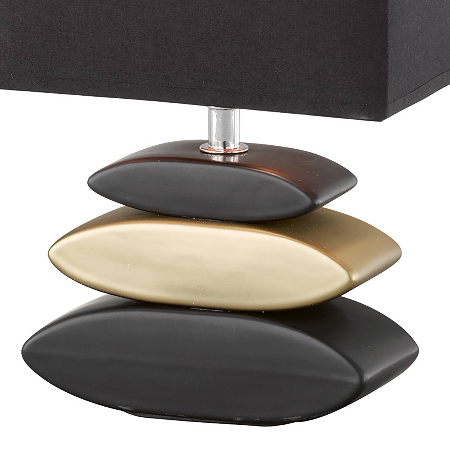 Table lamp Liner IV blended fabric ceramic