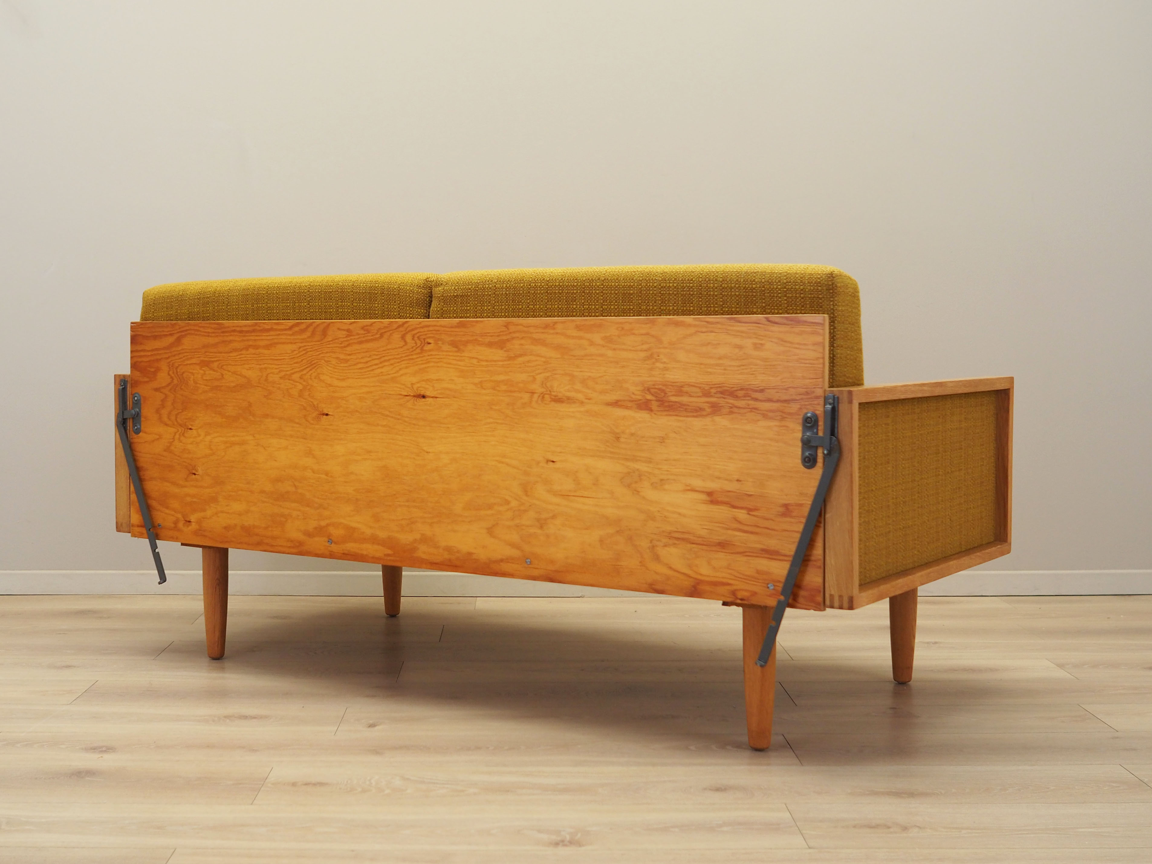 Sofa Eiche Gelb 1960er Jahre
