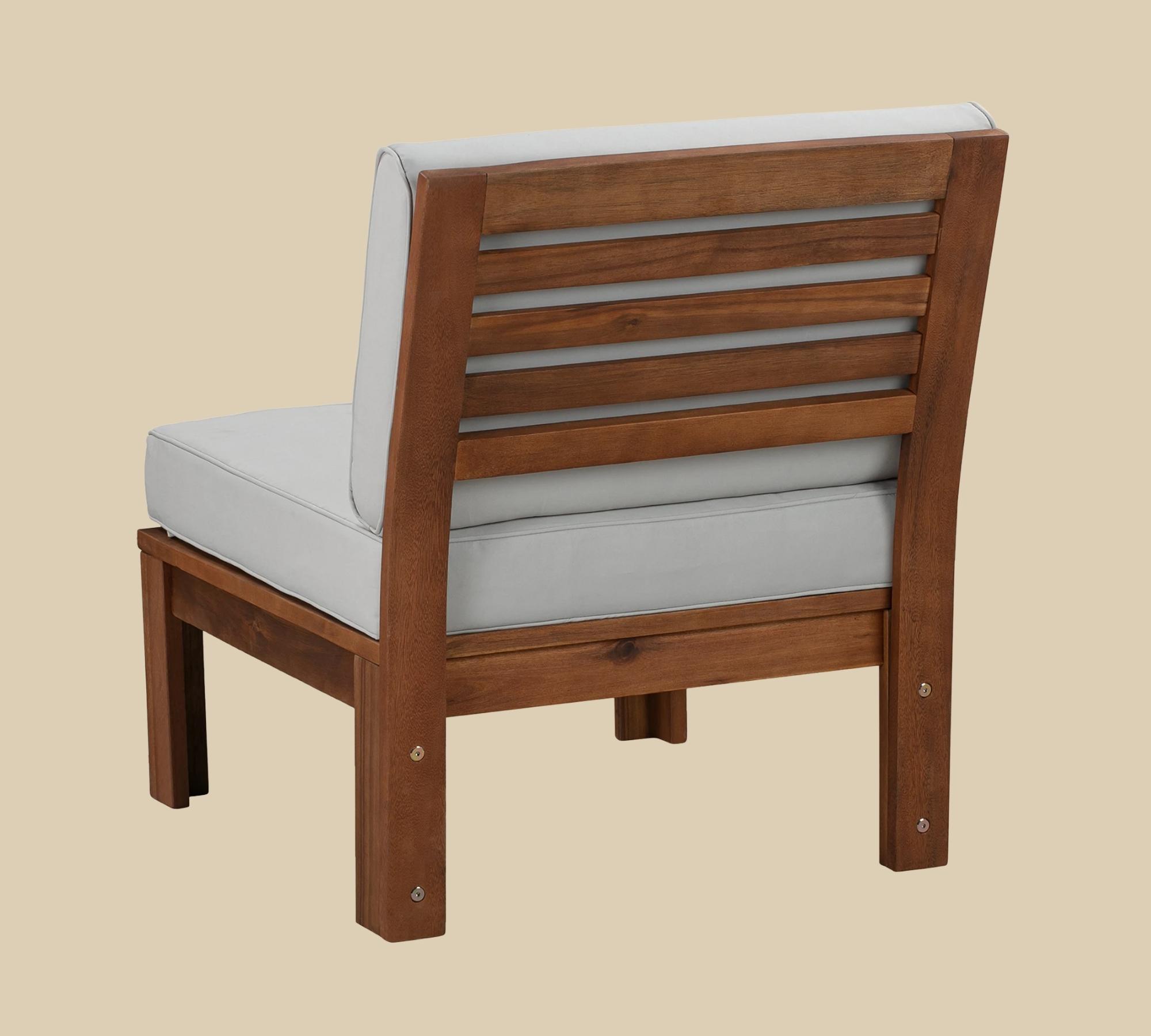 Loungesessel Akazie Massiv Taupe