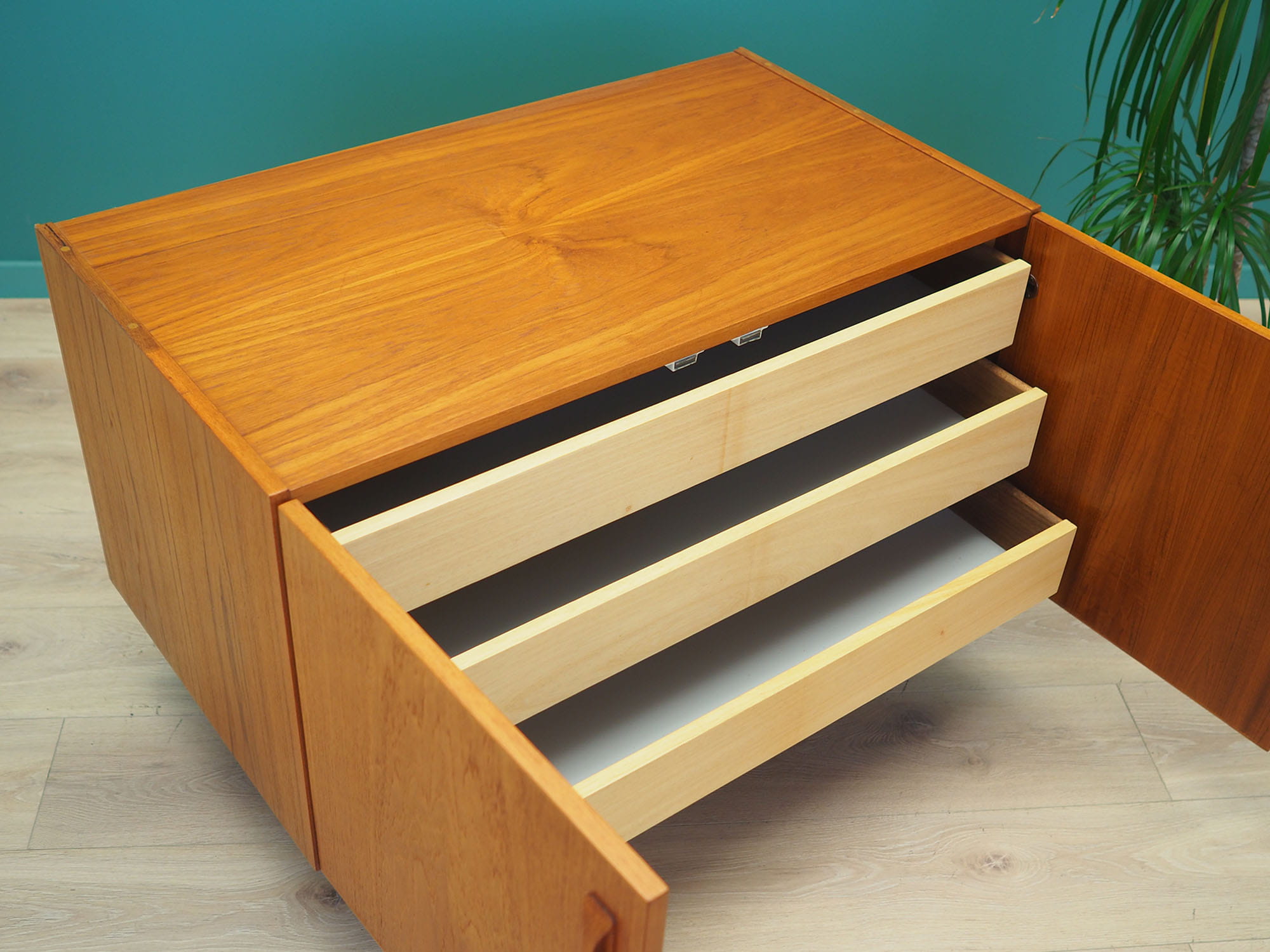 Vintage cabinet Teak brown 1970s