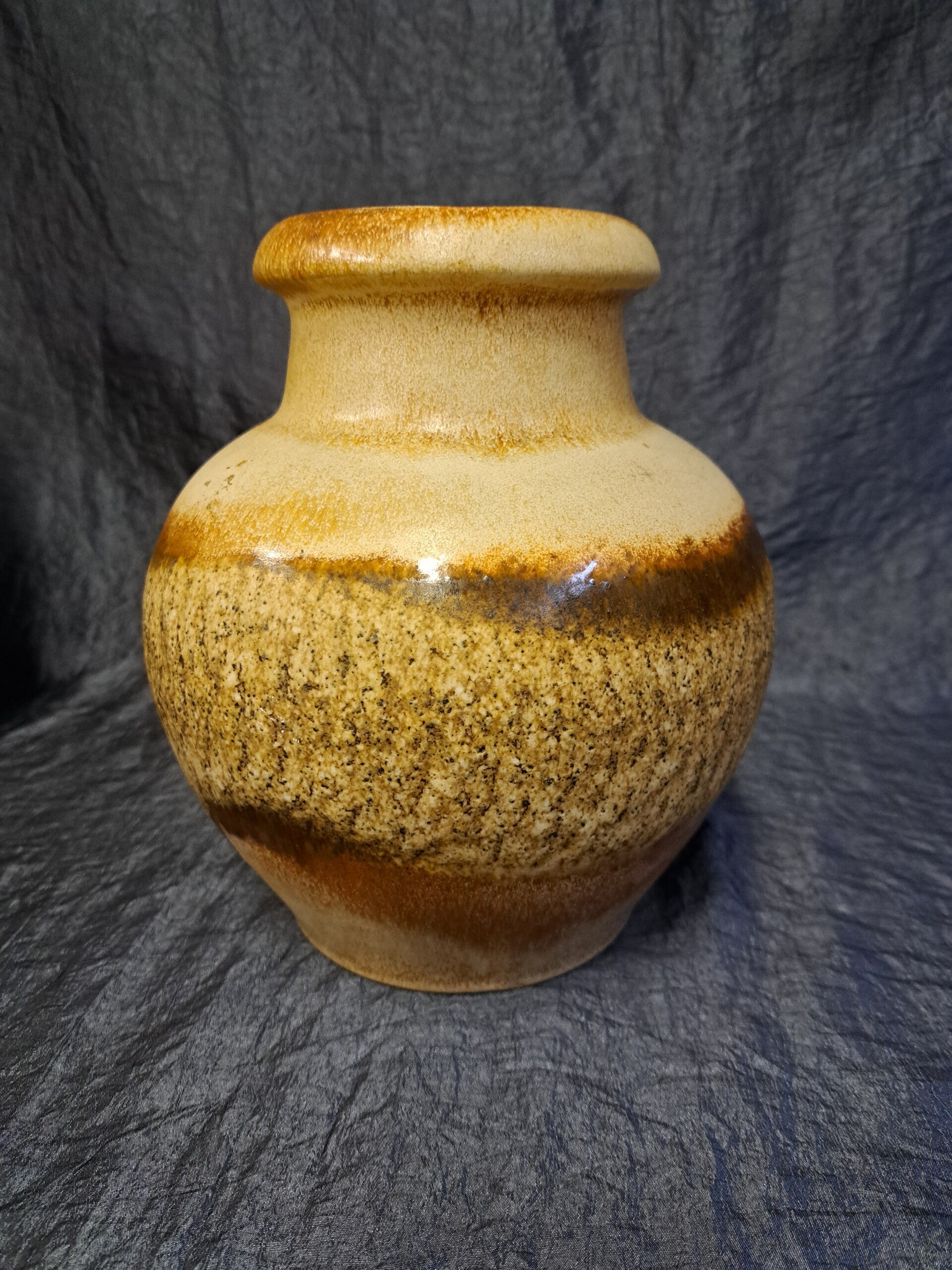 Vintage Keramikkrug Braun Beige