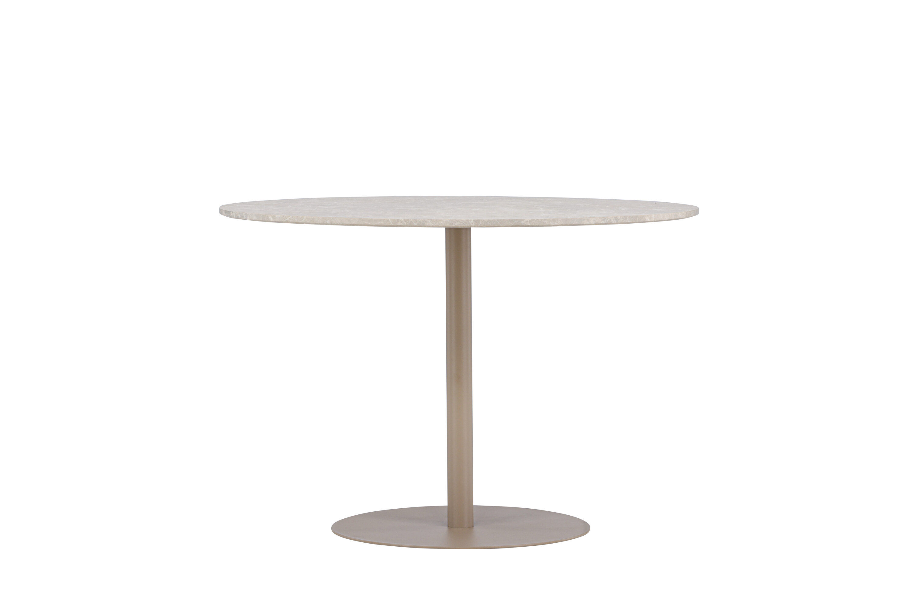 Lycke Esstisch  Marmoroptik Beige ⌀110cm