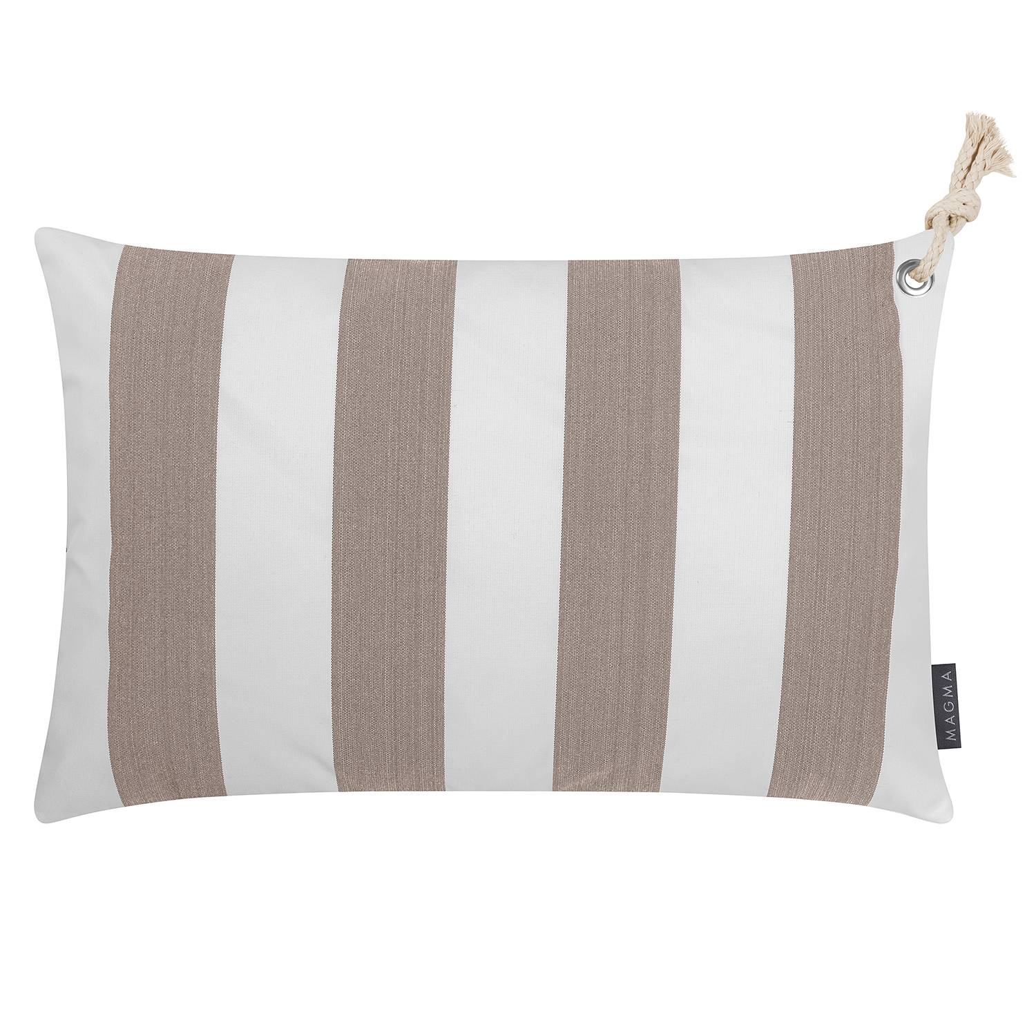 Cushion cover Santorin Polyacrylic Taupe White 60 x 40 cm
