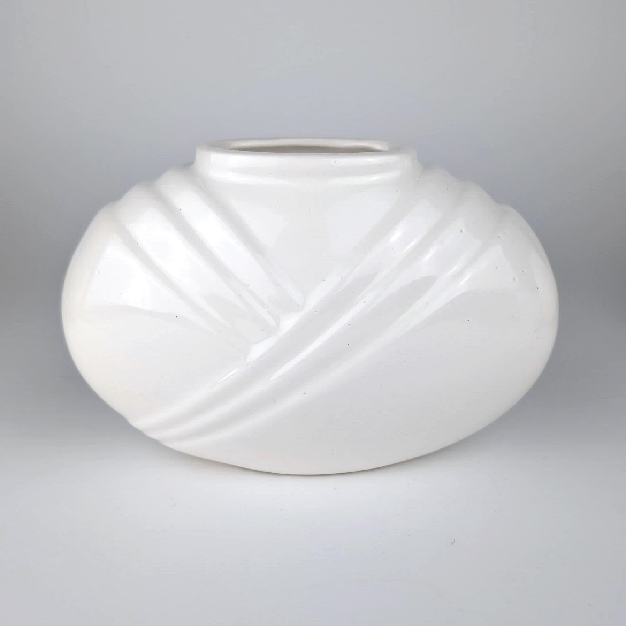 4x Vintage Art Deco Vase Keramik 1980er Jahre
