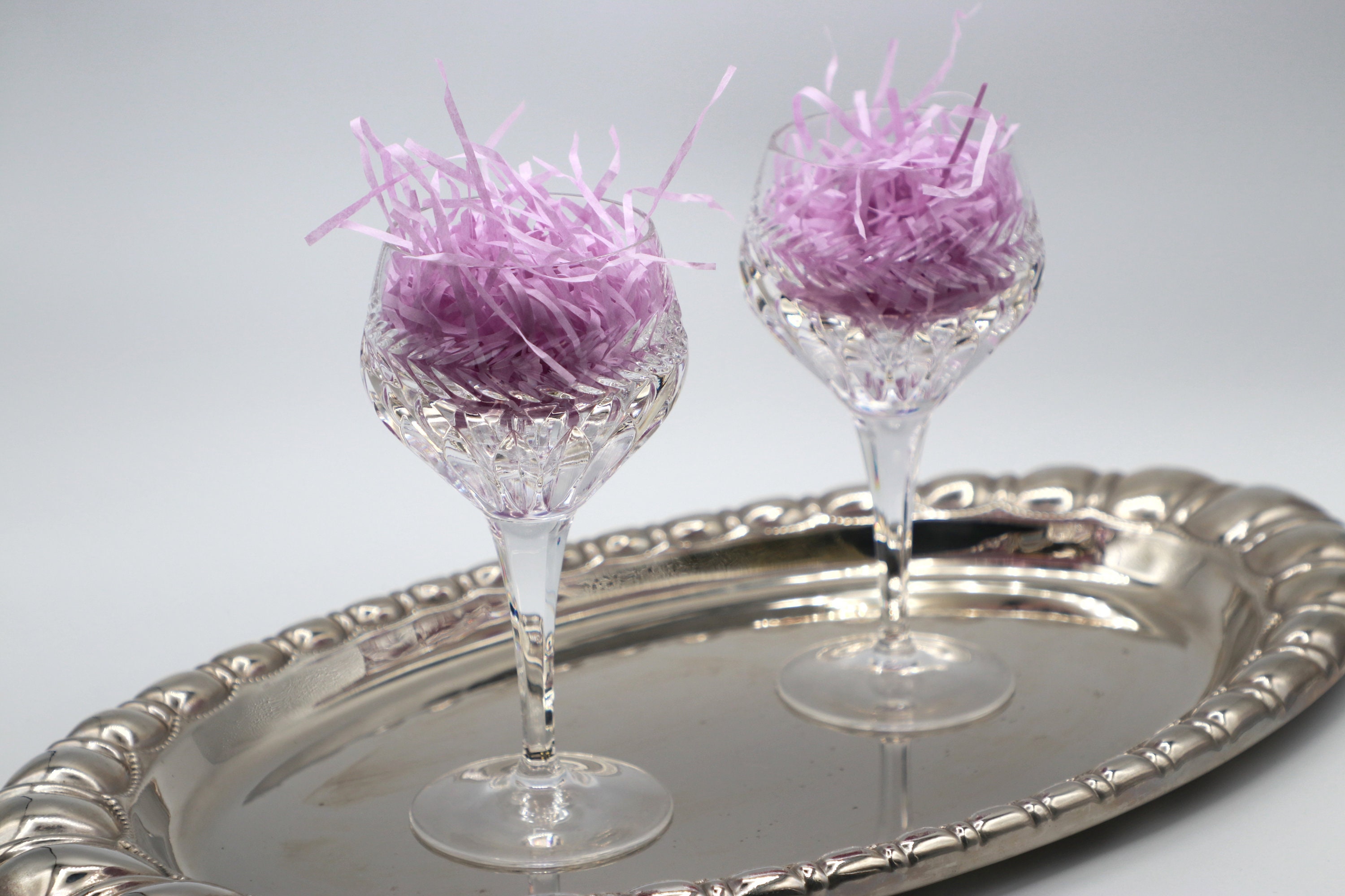 Vintage Tray Silver-plated Metal 1980s