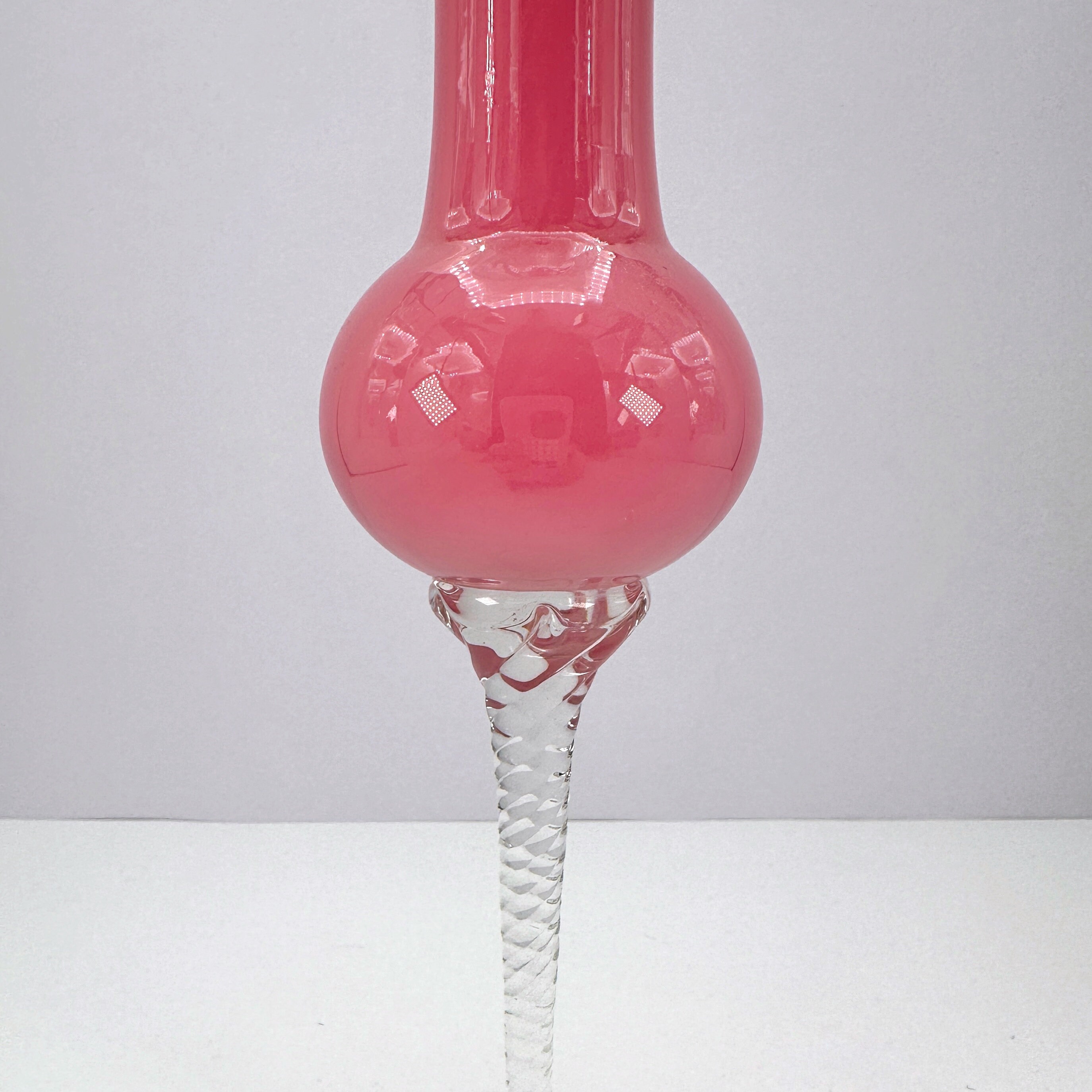 Vintage Vase Murano glass Pink 1970s