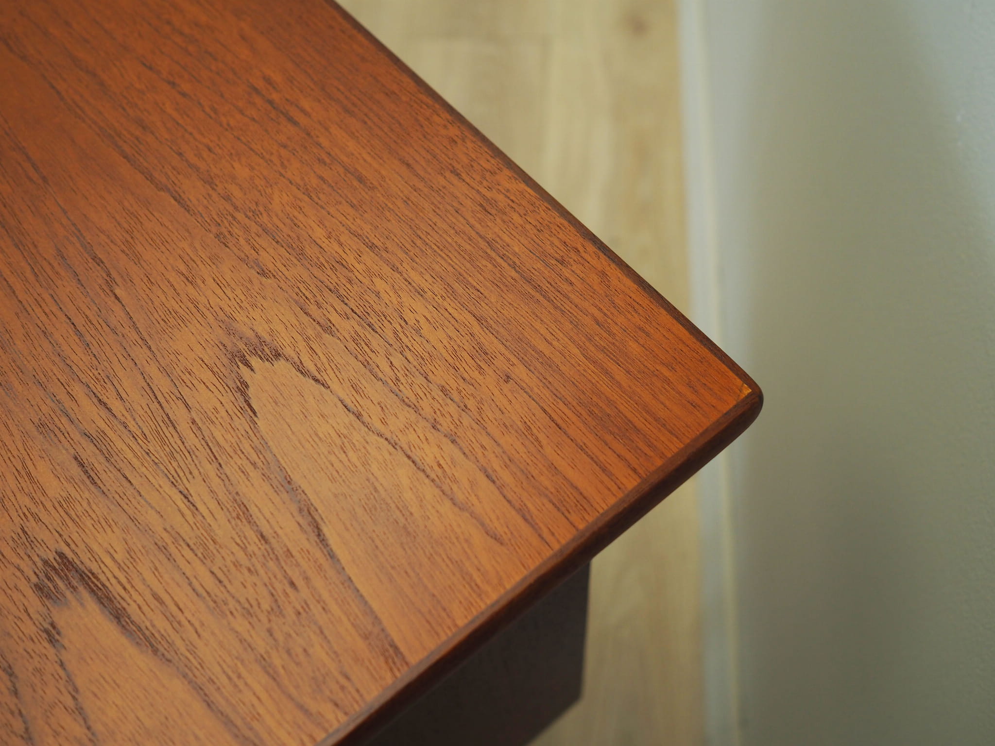 Vintage Teakwood Desk Brown 1970s