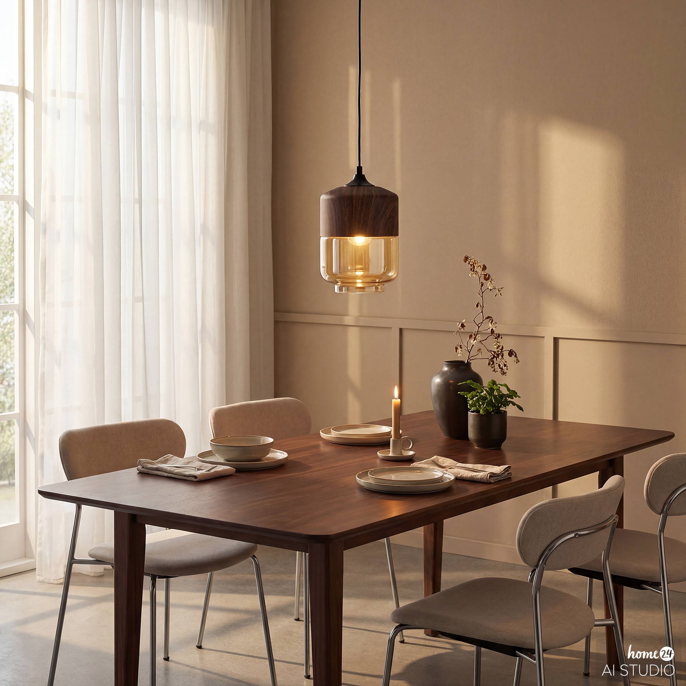 Pendant light Kavon cone shape 1-light colored glass iron