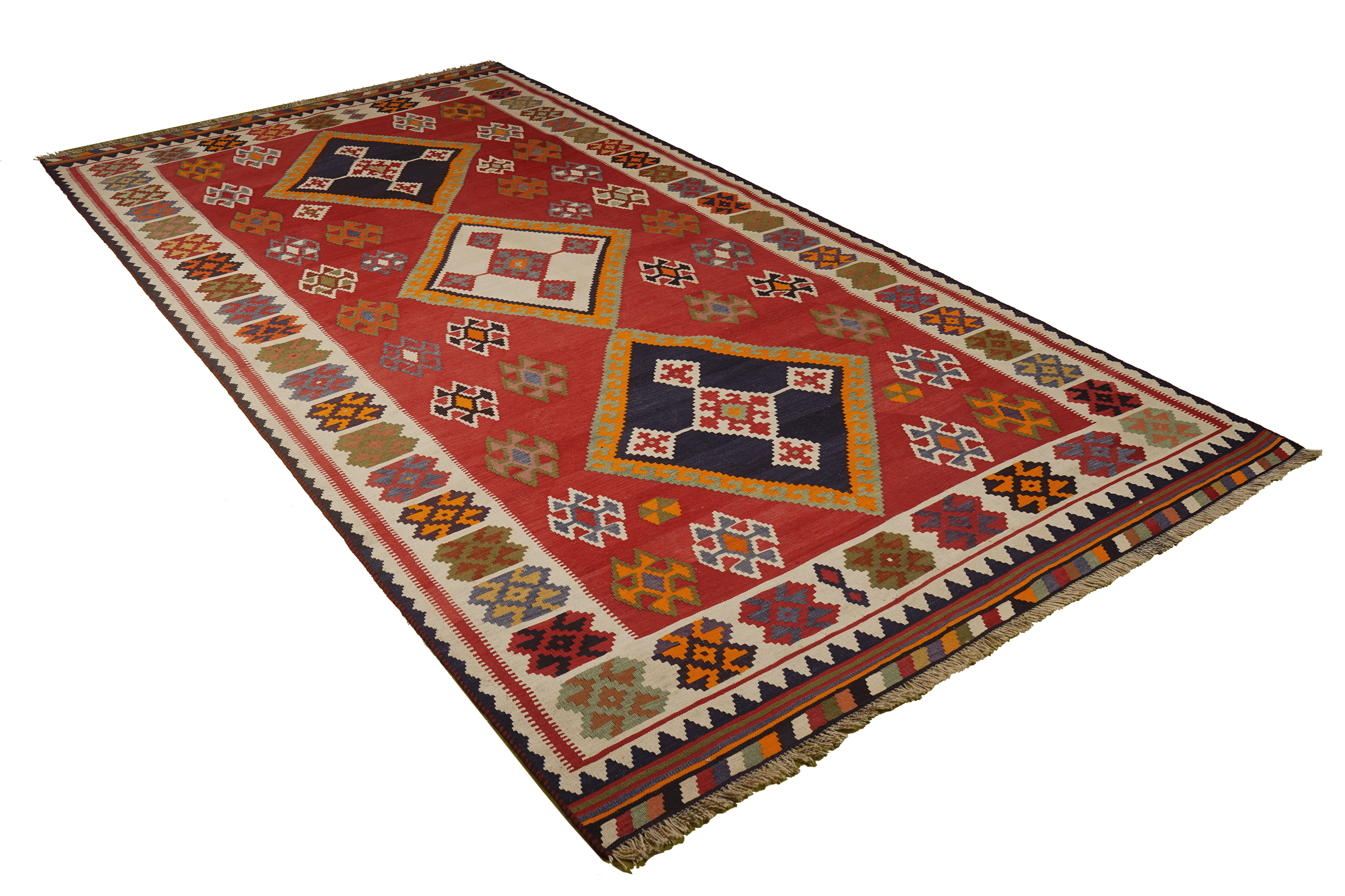 Kilim Gashgai Teppich Rot
