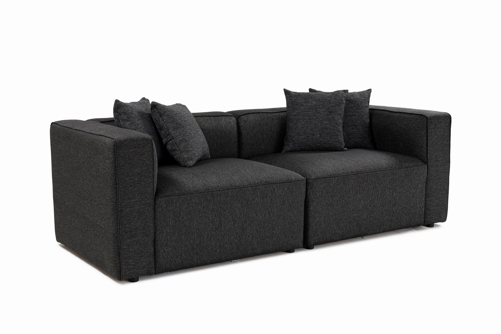 Mora XL 2-Sitzer Sofa Schwarzgrau