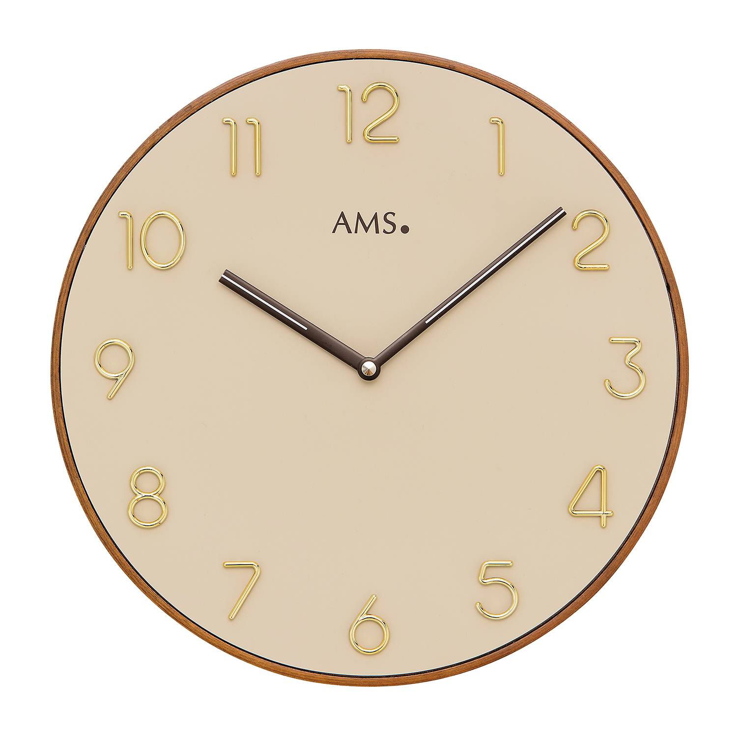 Wanduhr Paqueta Quarz Beige