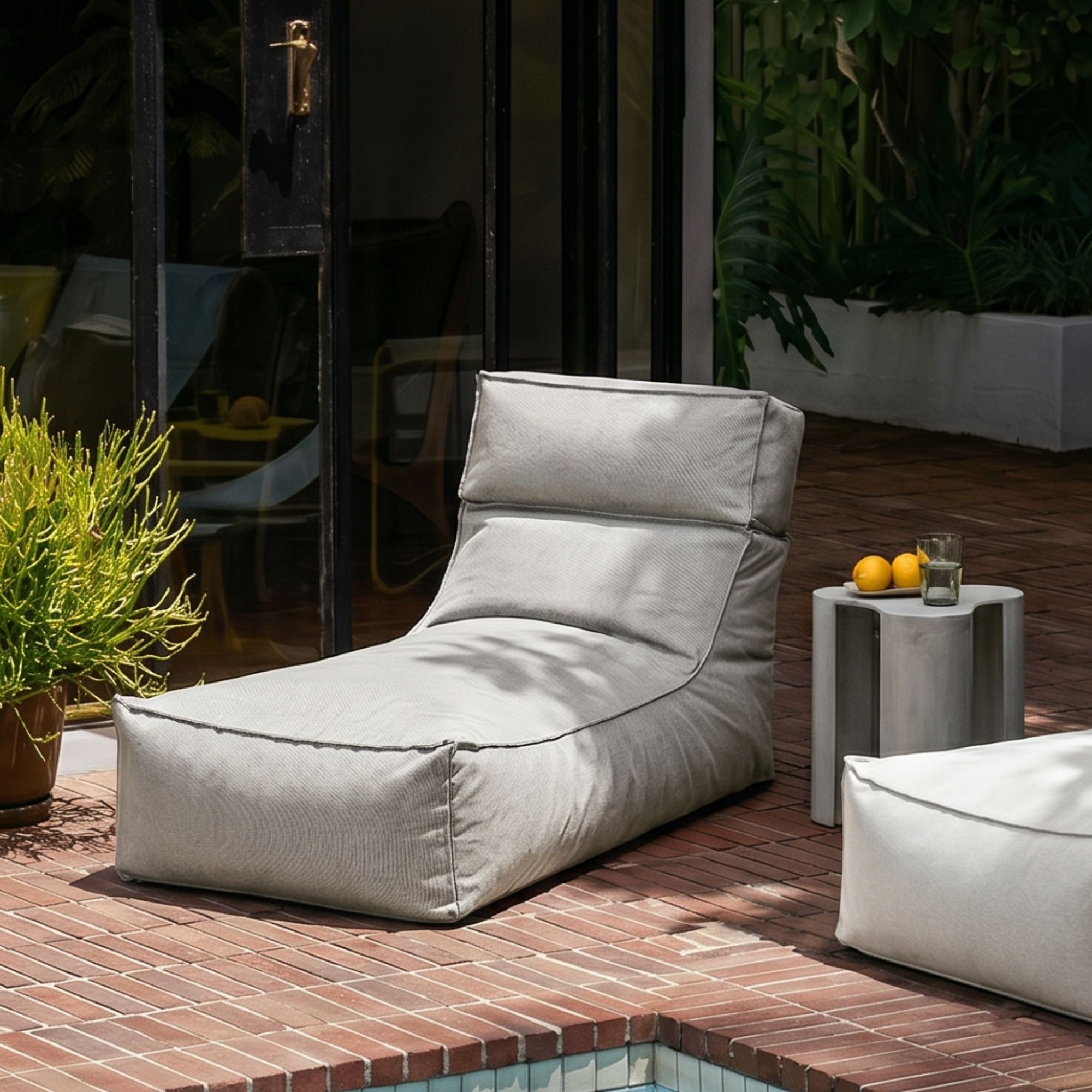 STAY Outdoor-Lounger Stone 80 x 150 cm 62038