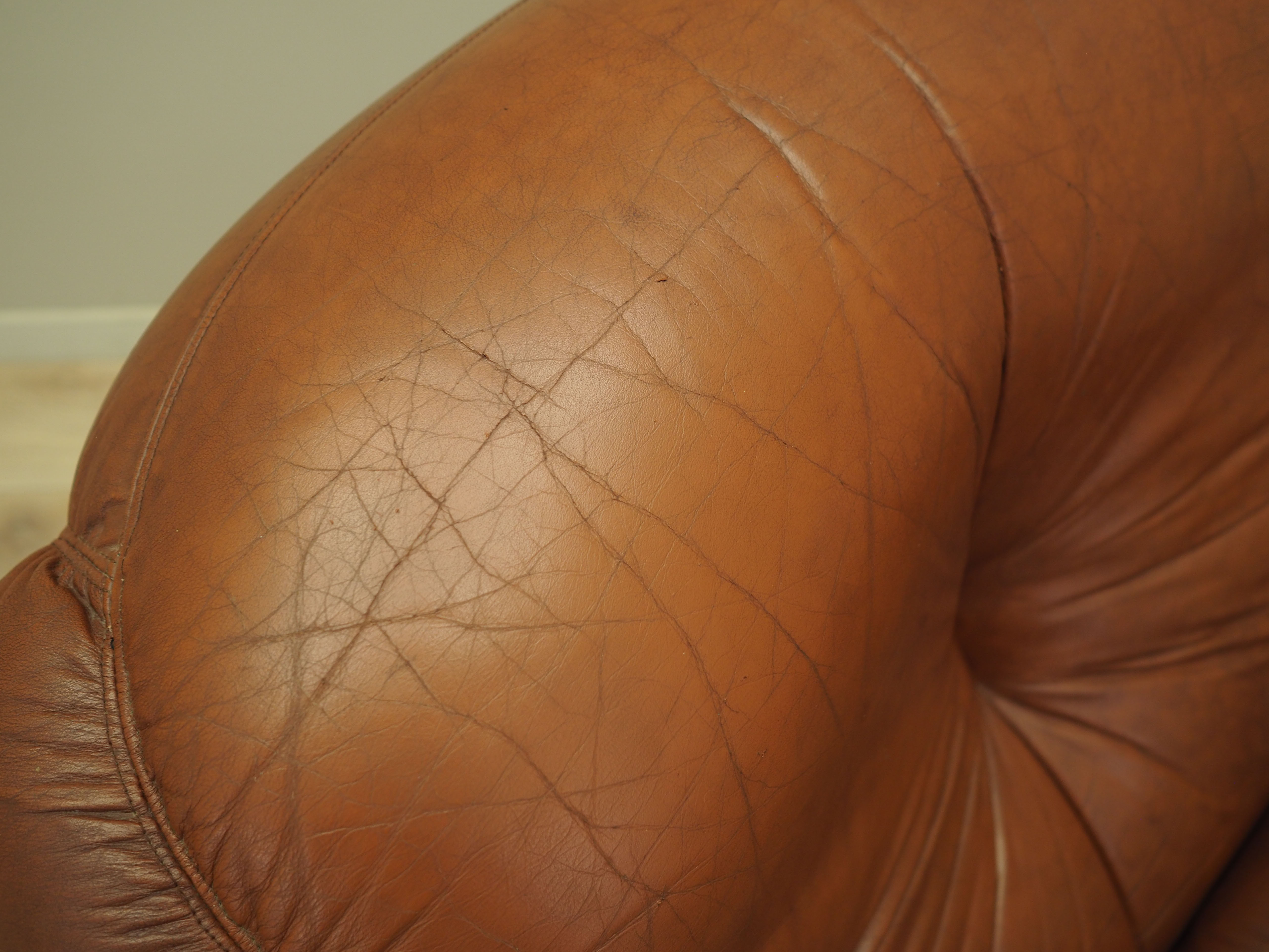 Armchair Leather Brown 1970s