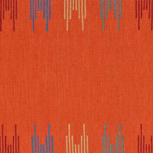 Kilim Gashgai Teppich Wolle Orange