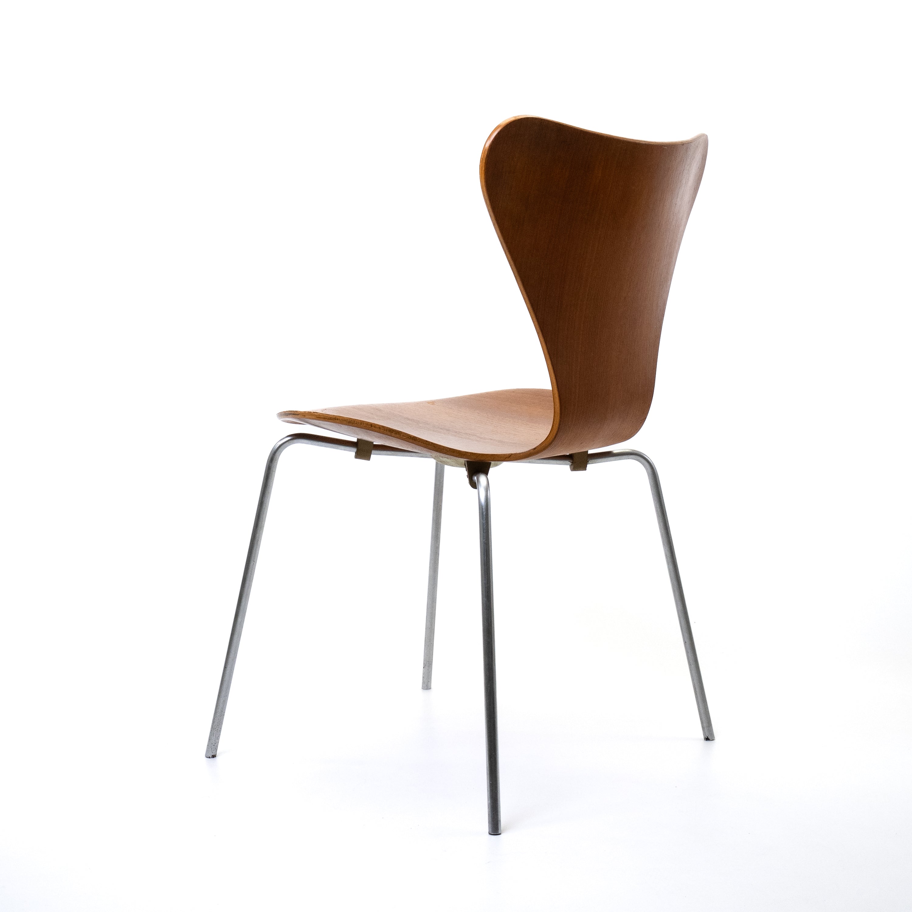 Serie 7 Esszimmerstühle Chrom Eiche Dunkel