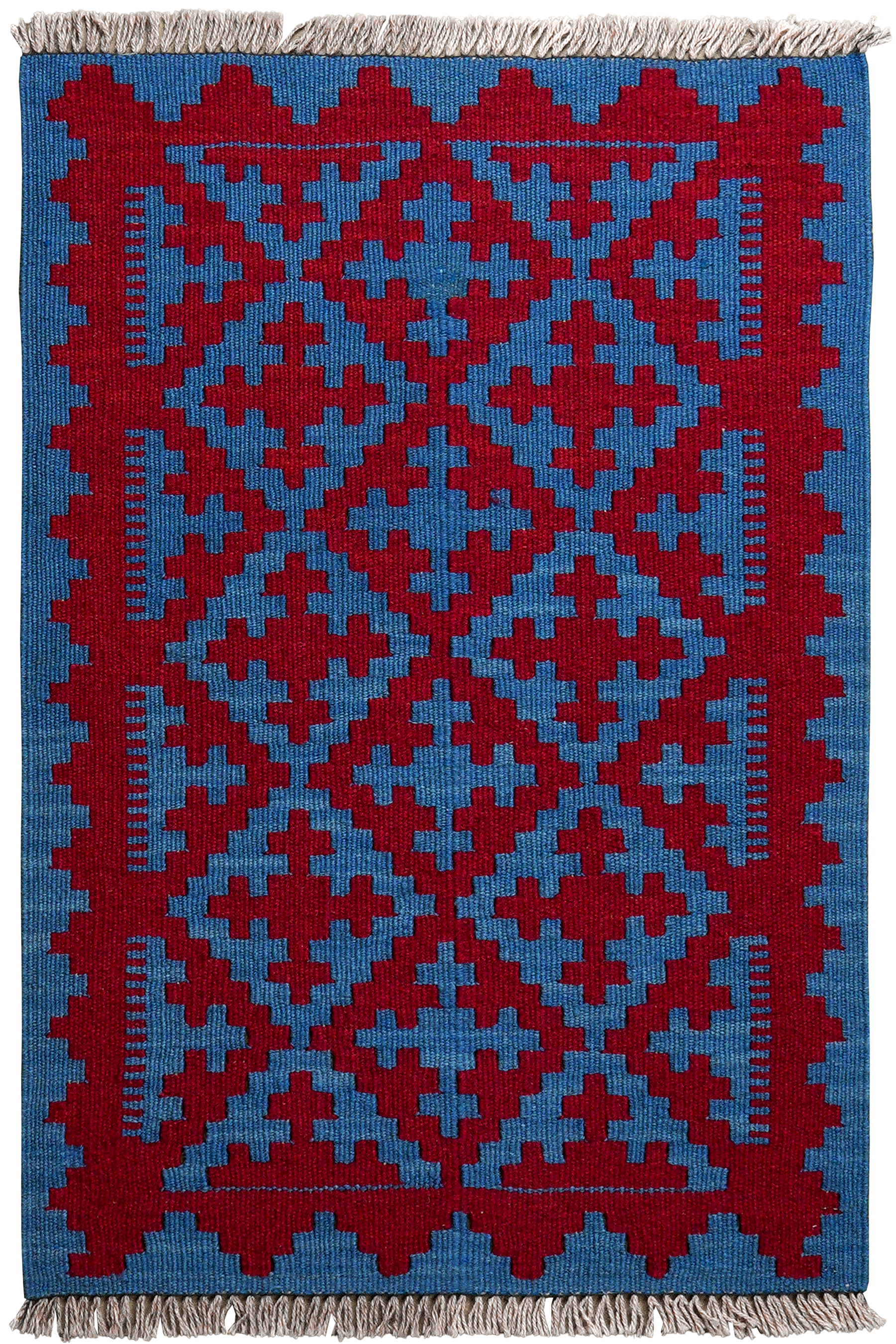 Kilim Gashgai Teppich Blau