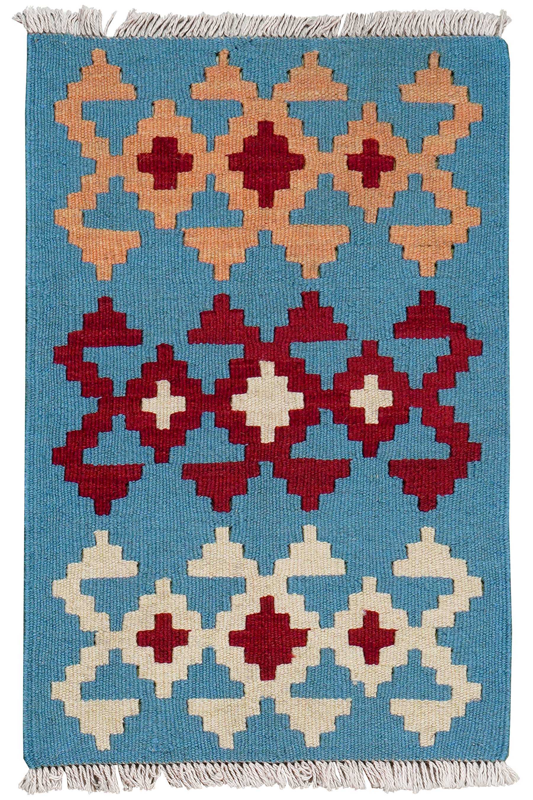 Kilim Gashgai Teppich Blau