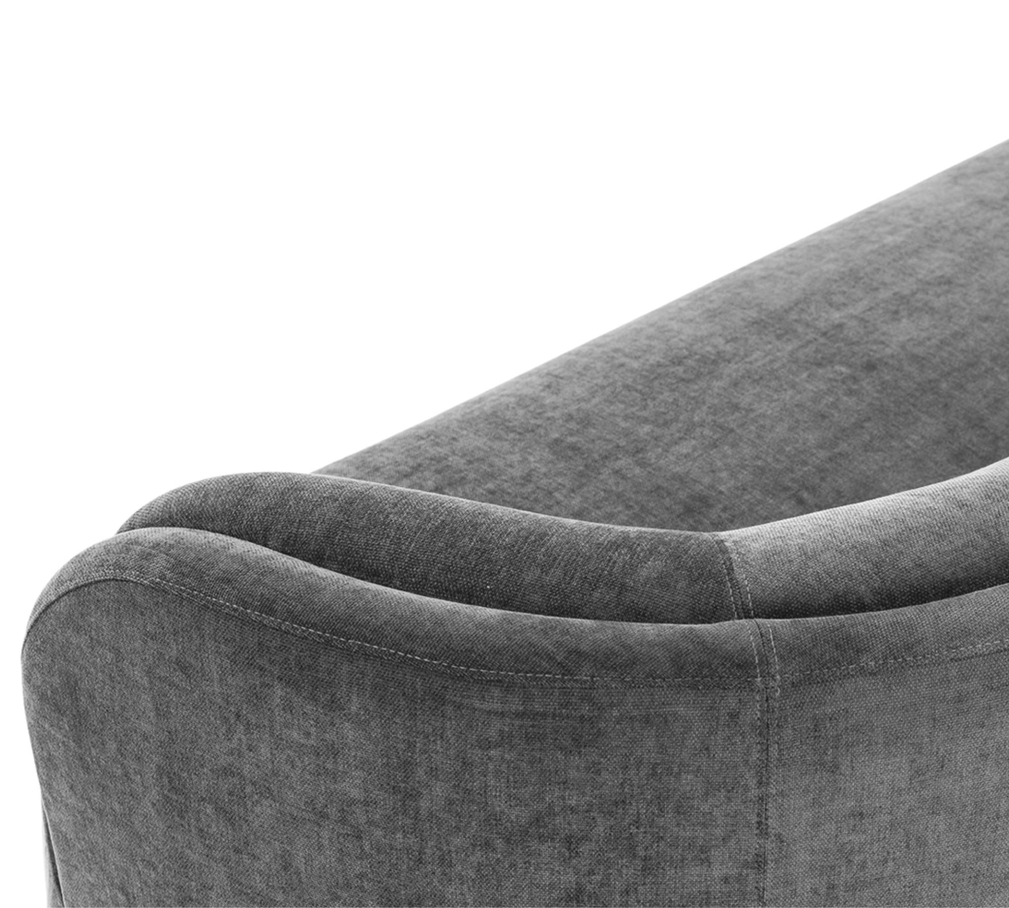 Nora 2-Sitzer Modul Rechts Velour Matt Dark Grey
