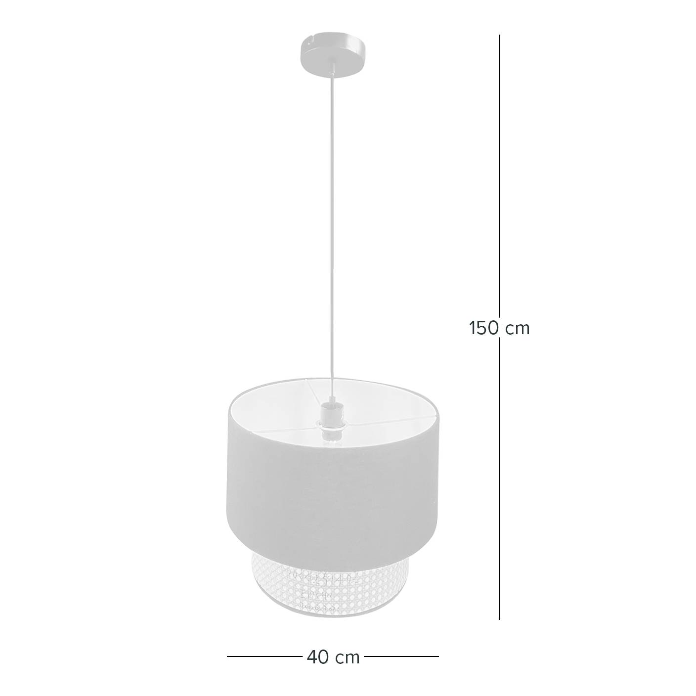 Le Tech IV Pendant Lamp Paper Iron 1-bulb