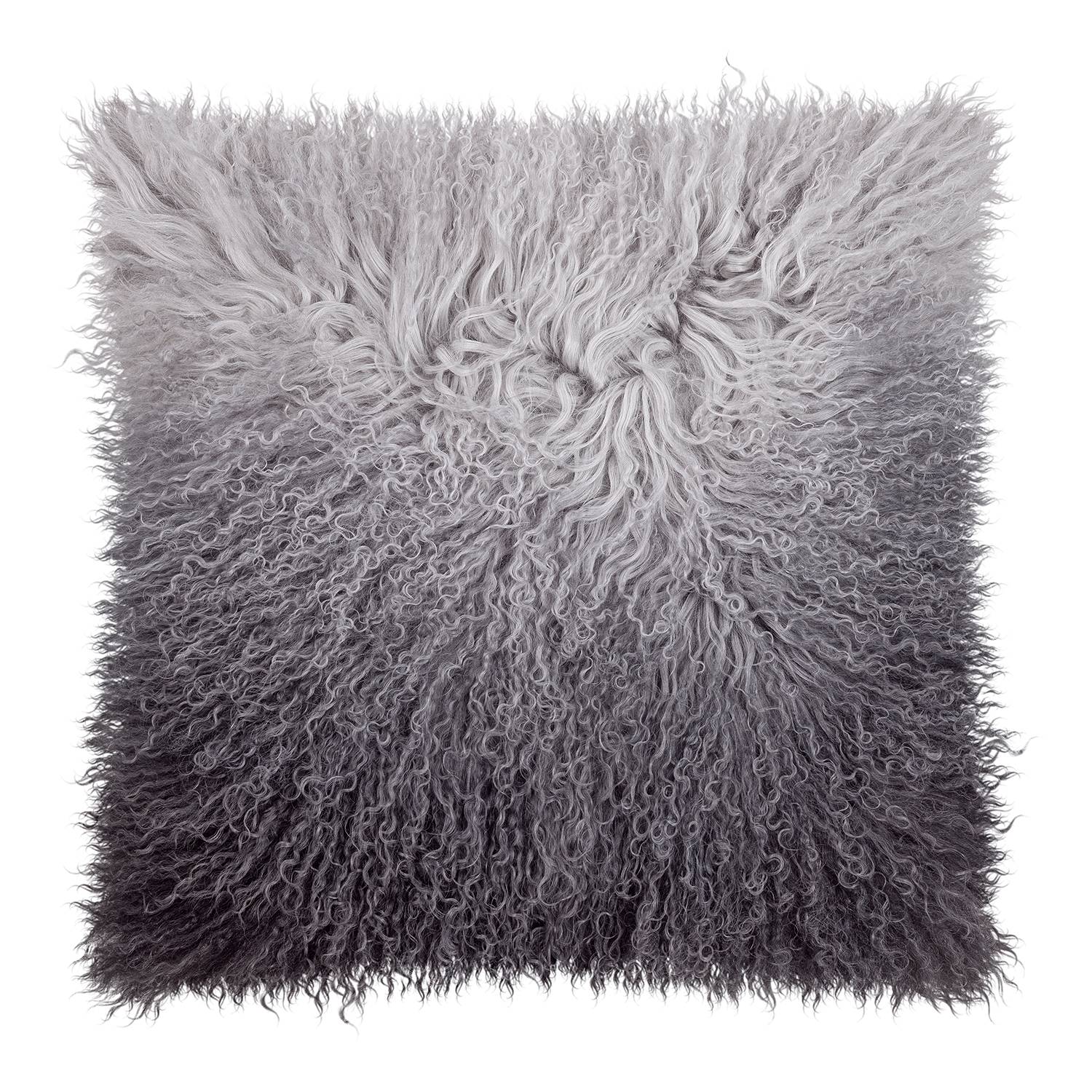 Pillowcase Pamina Tibetan lamb Grey 40 x 40