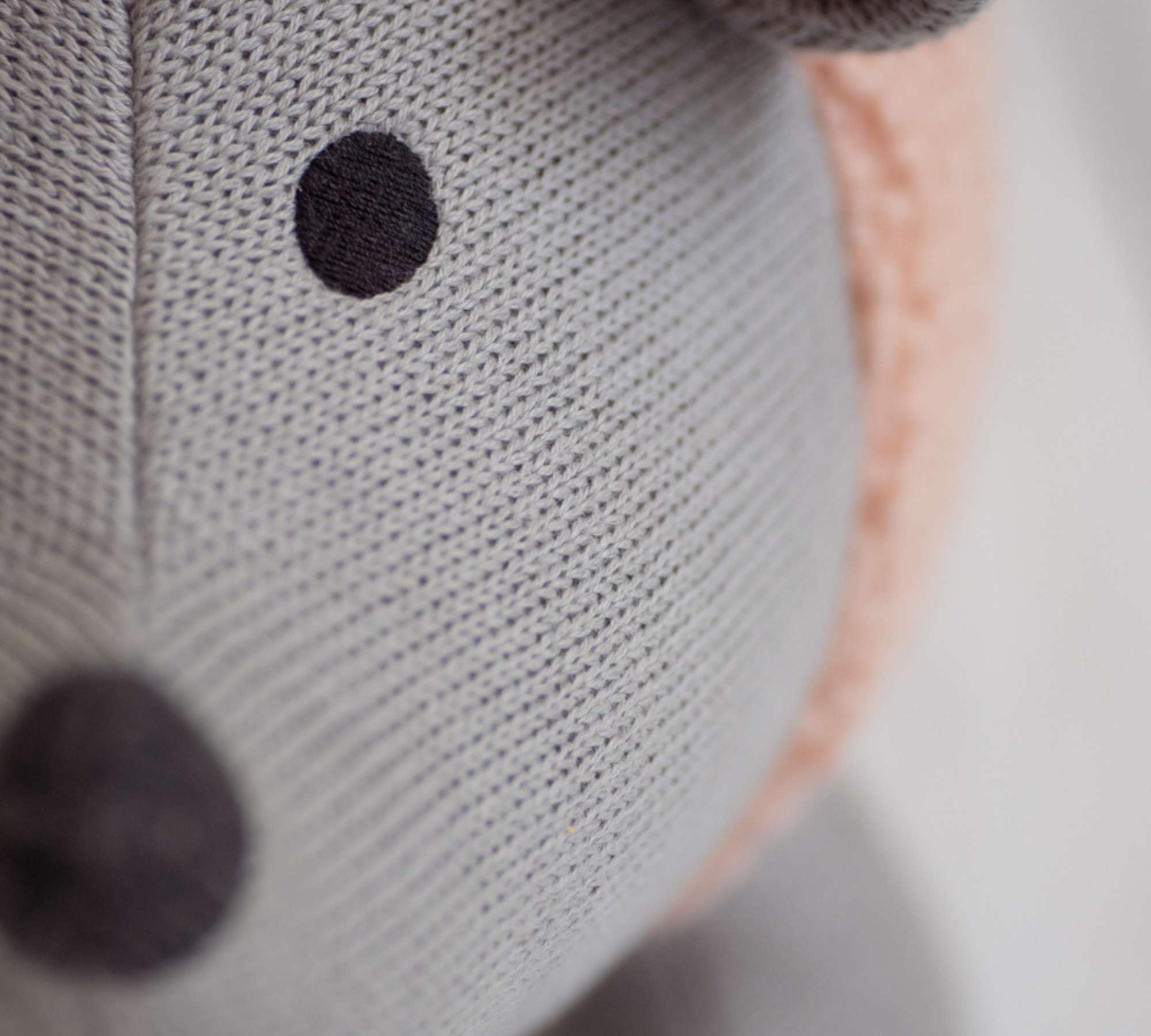 Hedgehog Mini Plush Toy Cotton Pink