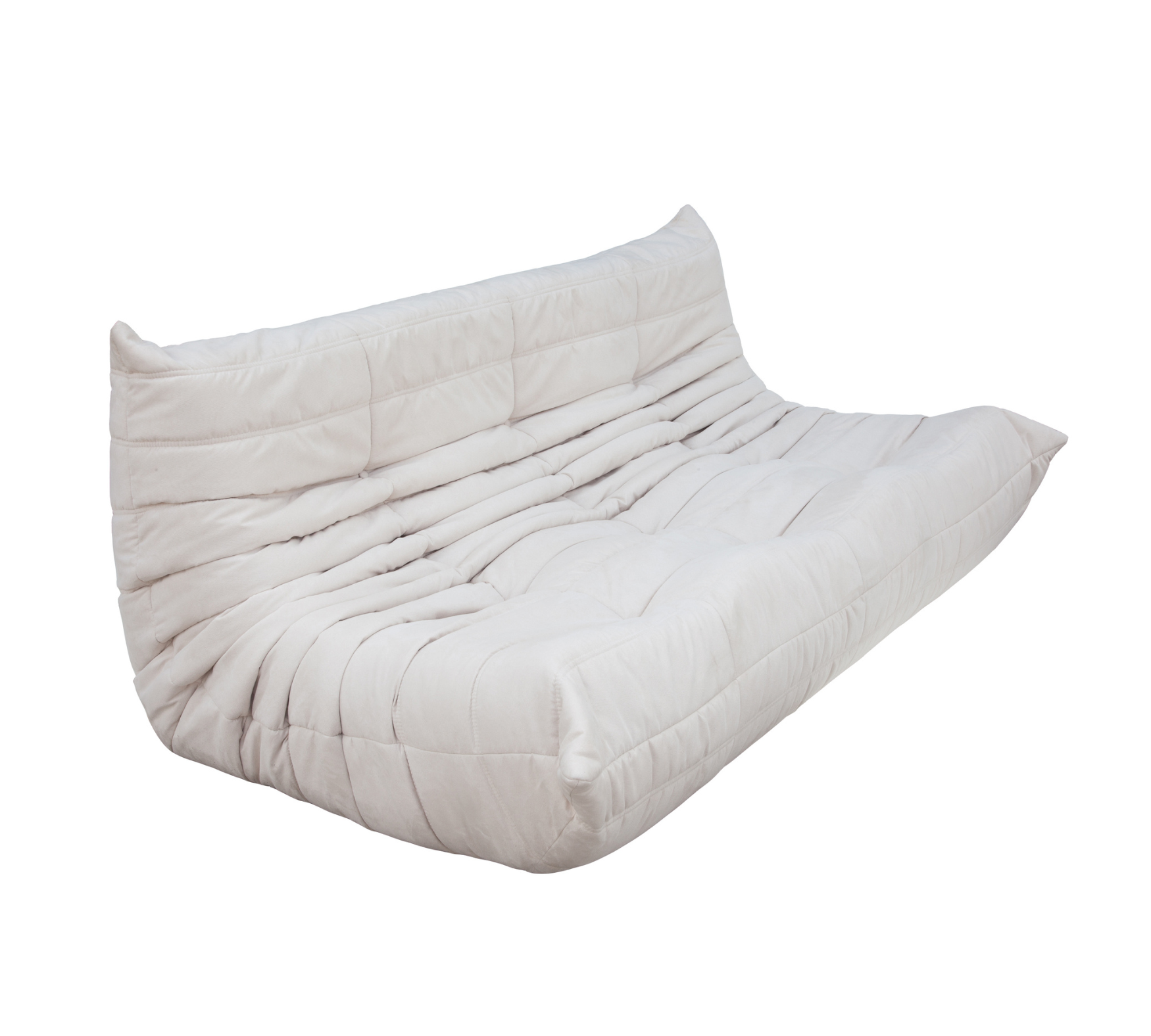 Togo Sofa 3-Sitzer Textil Off-White