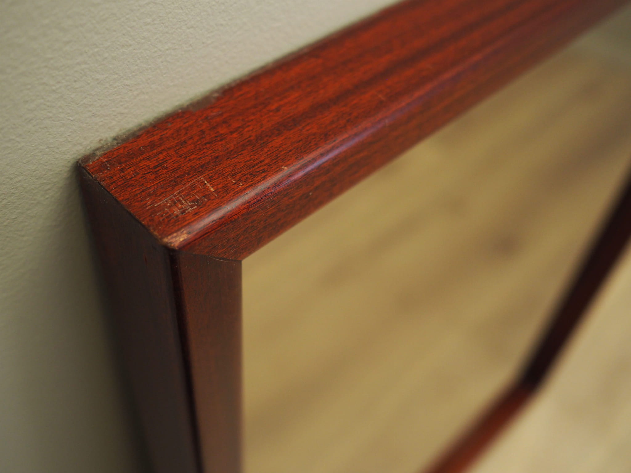 Spiegel Holz 1970er Jahre