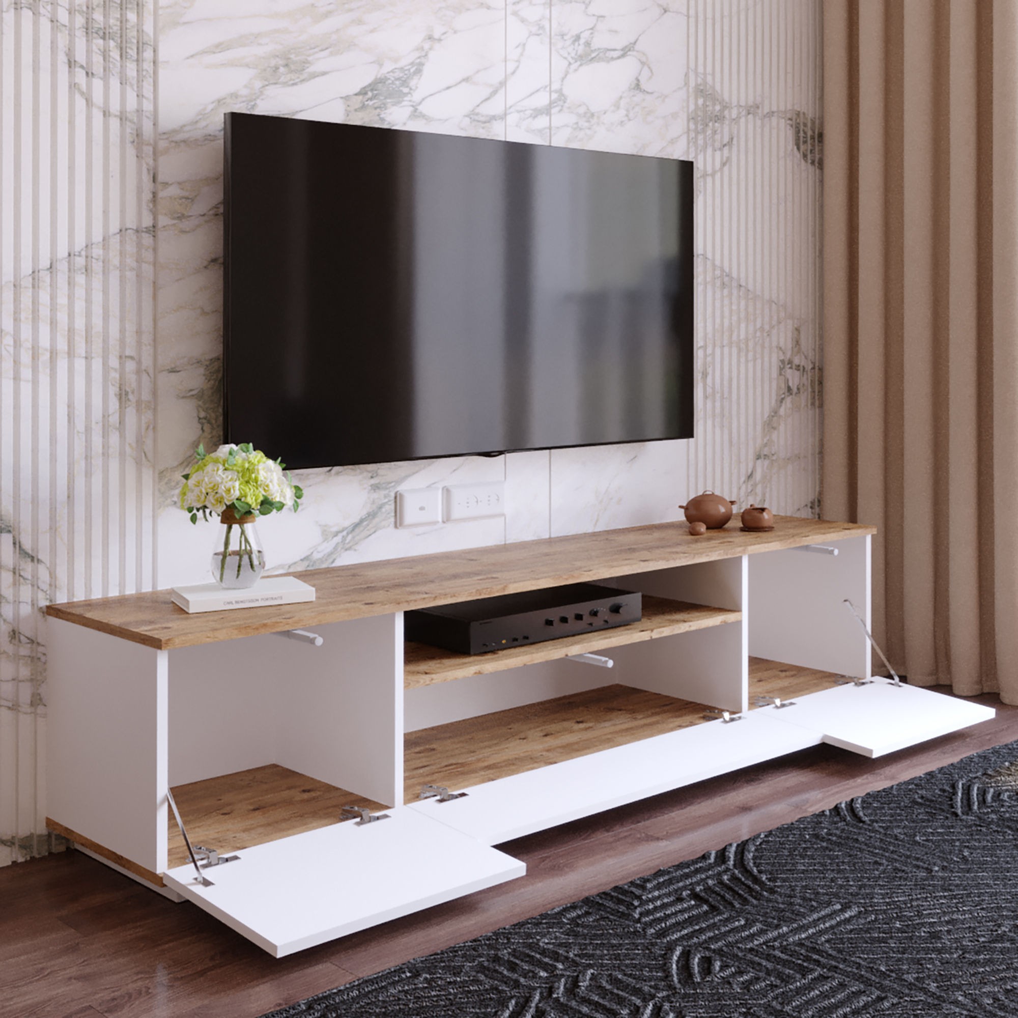 FR7-AW TV-Ständer Weiß