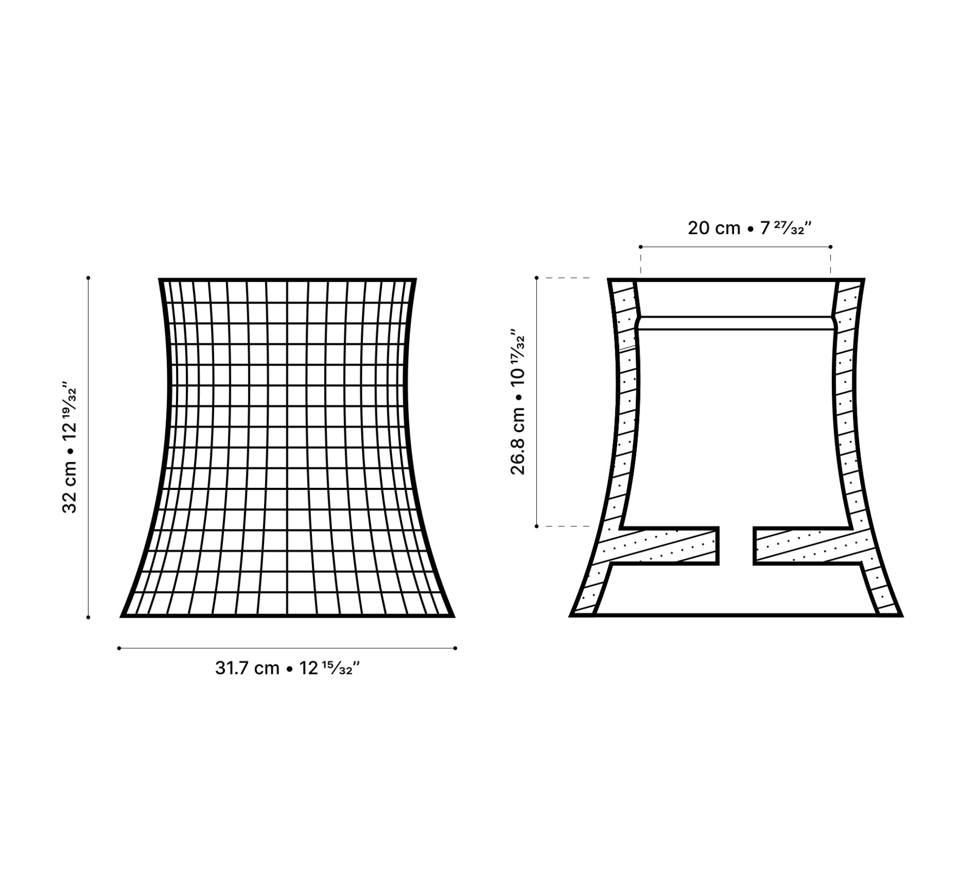 Nuclear Plant 320 Pflanztopf Faserbeton 32 cm