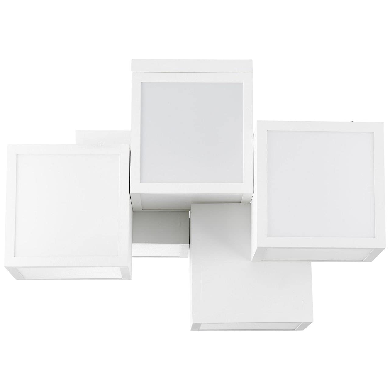 Cubix LED Deckenleuchte Metall Kunststoff Weiß