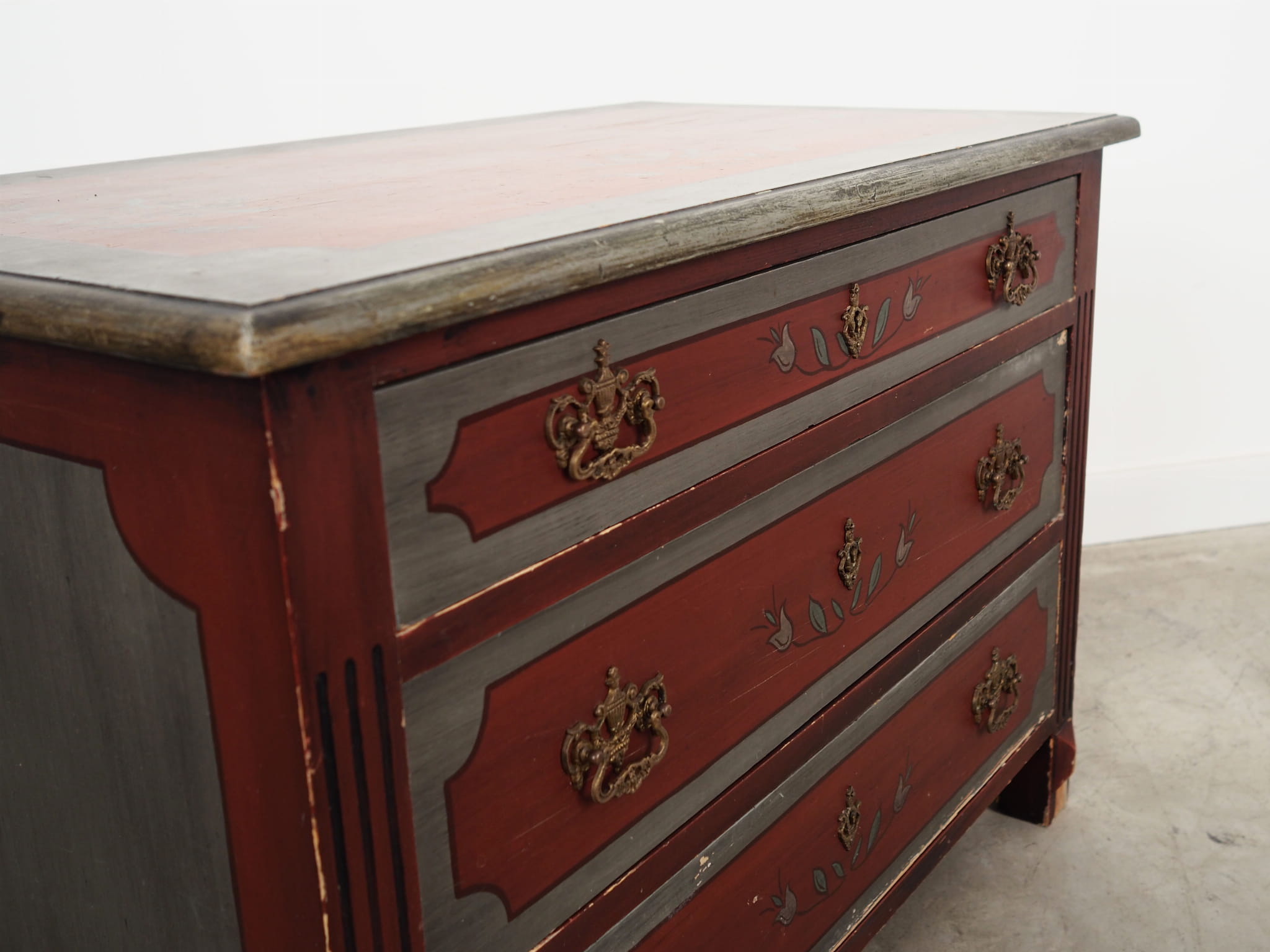 Vintage chest of drawers Pine wood Brown 1950s