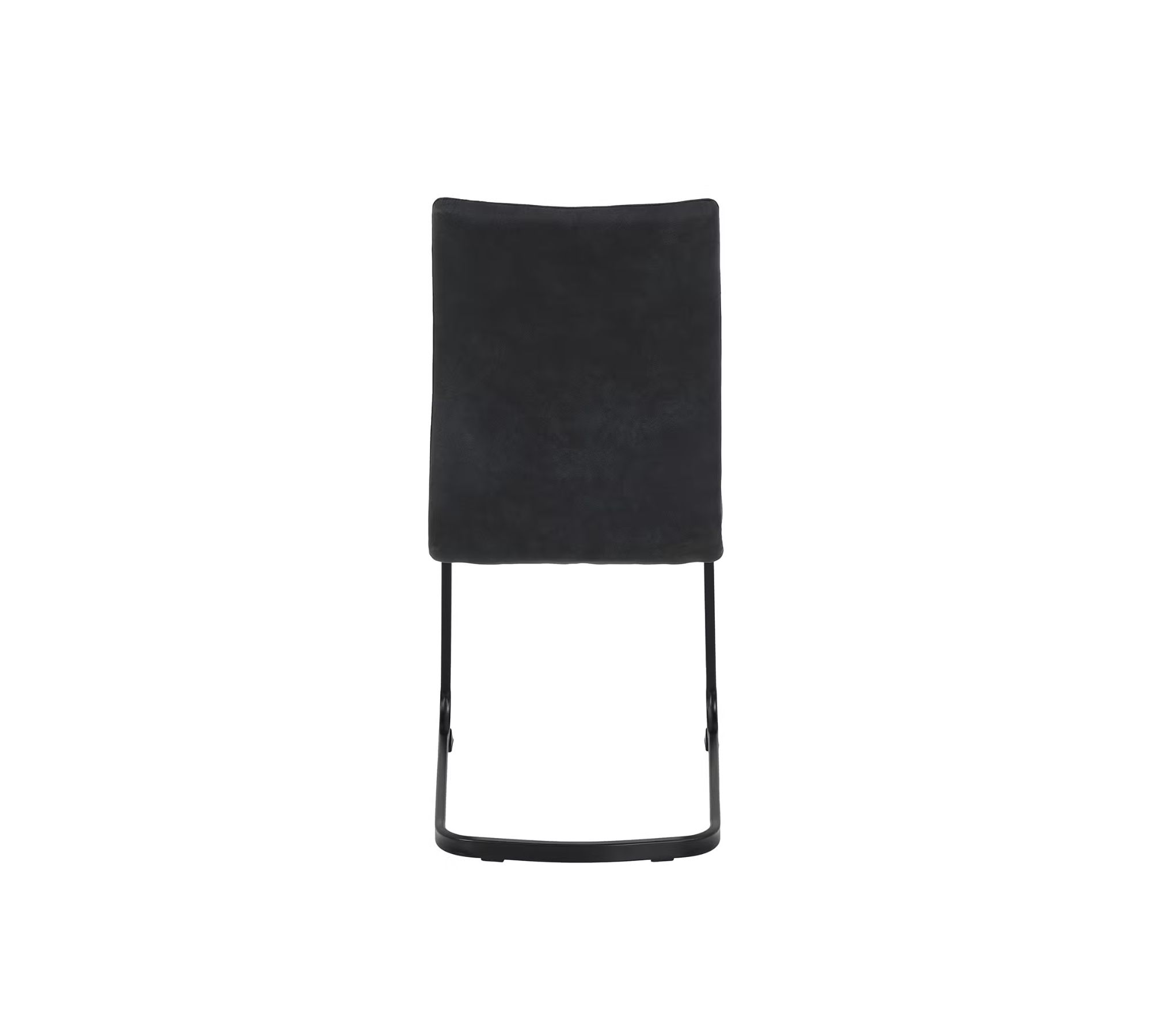 2x Freischwinger Stahl Microfaser  Anthrazit Schwarz