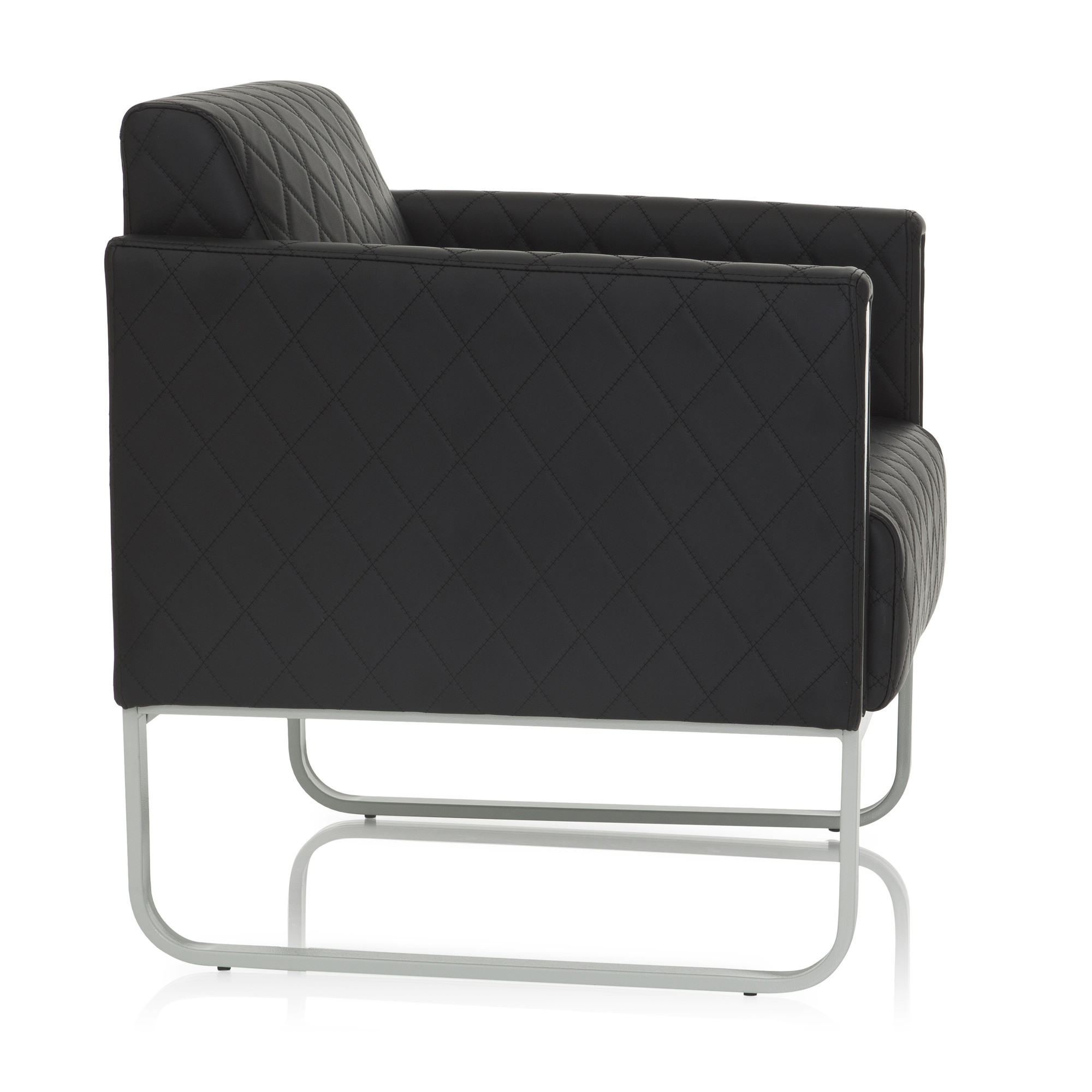 Aruba Armchair Faux Leather Black