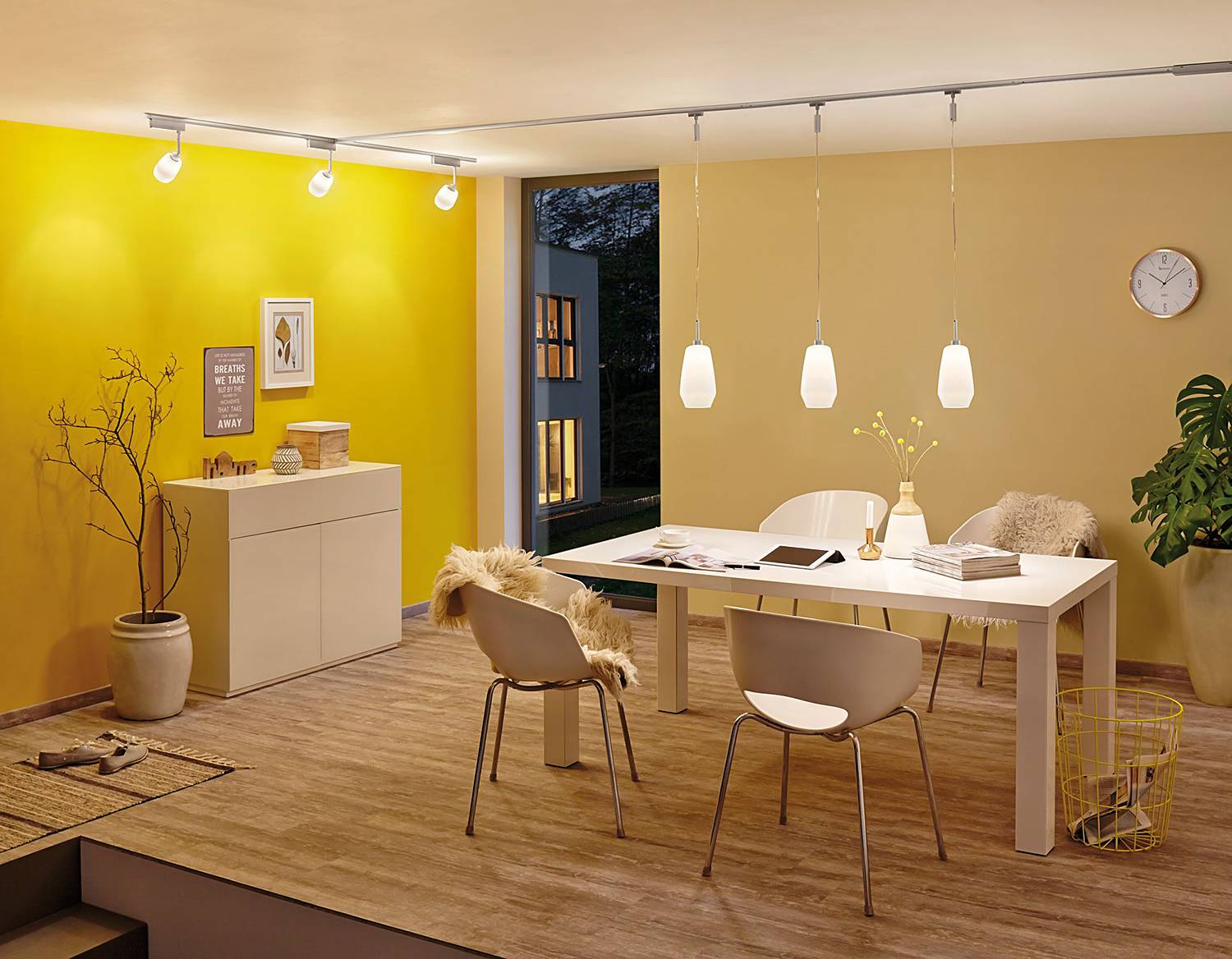 1-Flammig Urail Spot Blossom Deckenleuchte Aluminium Weiß