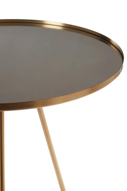 Corra Gold Finish Spiegelplatte Beistelltisch
