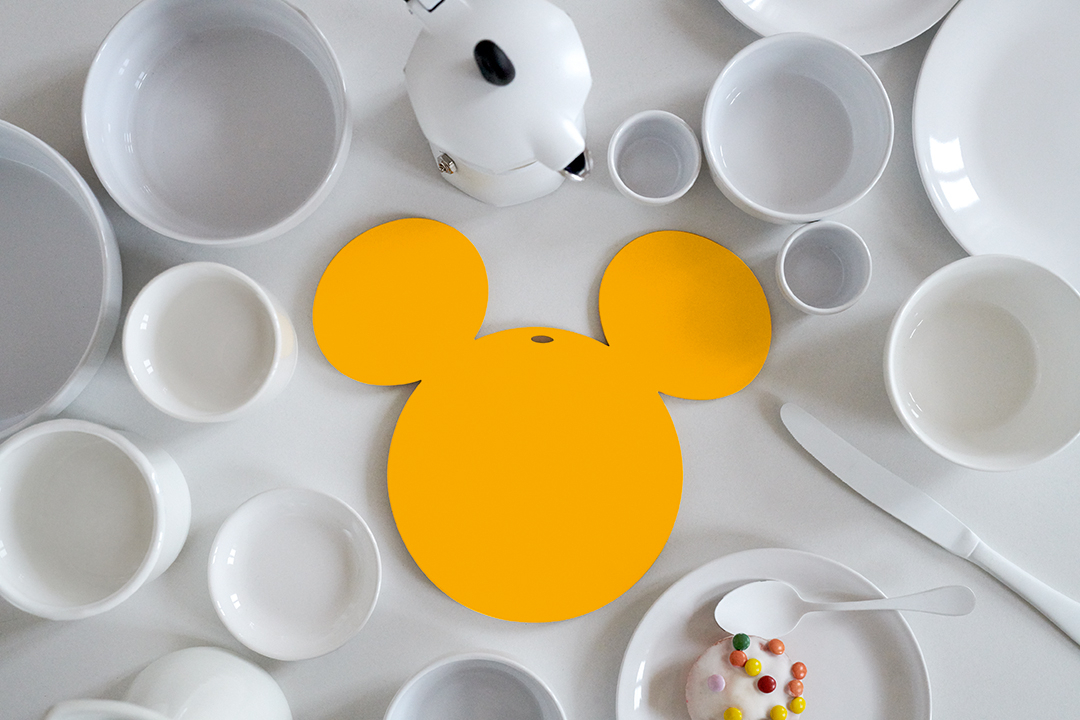 Mickey Mouse© Untersetzer Gelb