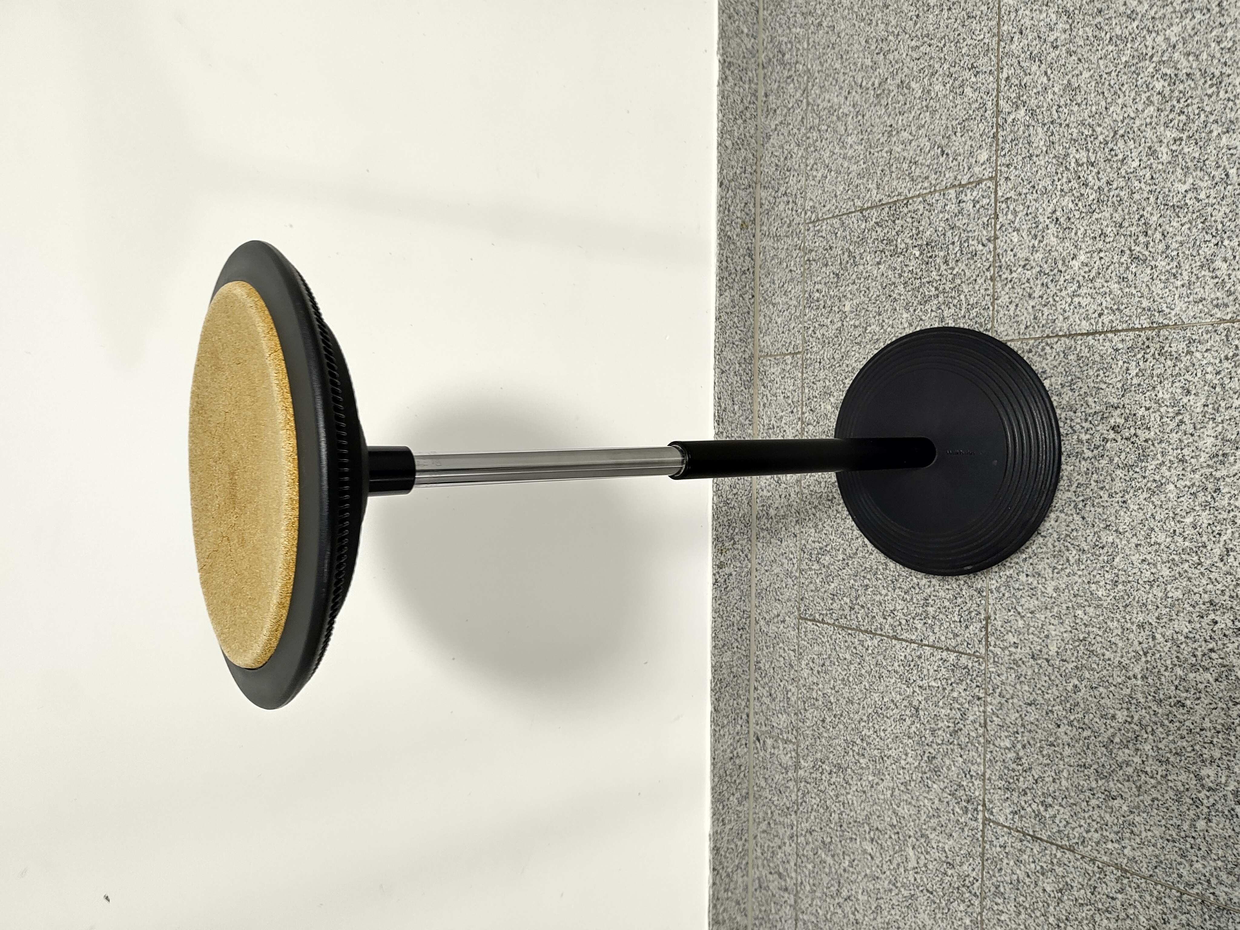 Stitz Leaning Stool Steel Black Brown