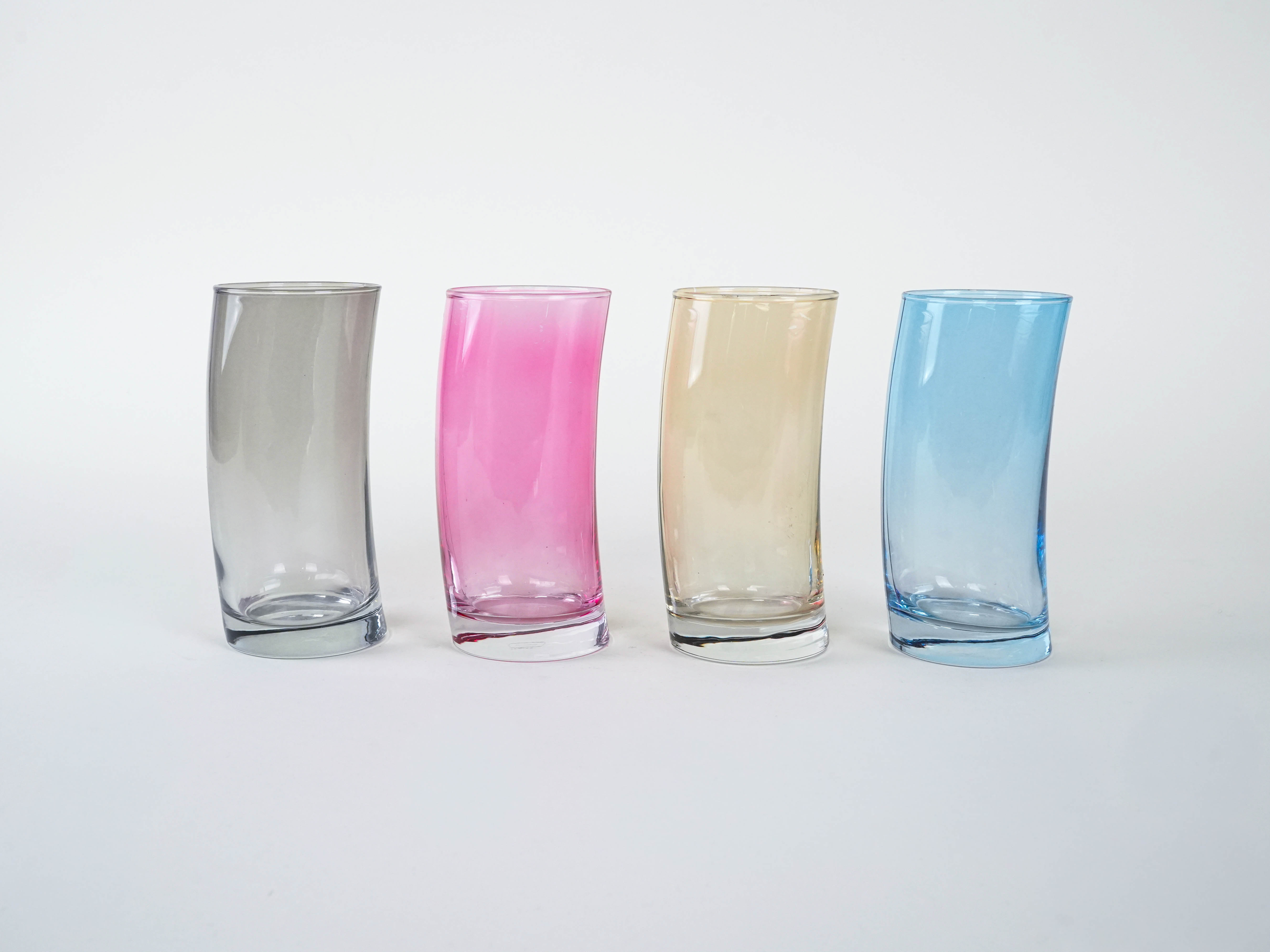 Glasses-Set Multicolored 1980s