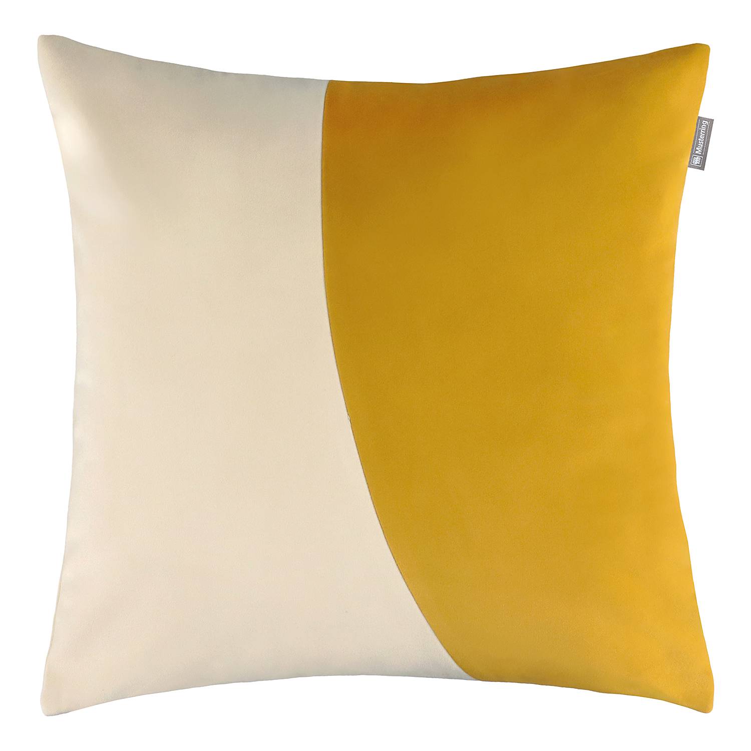 Duo Kissenbezug Baumwolle Currygelb 45 x 45 cm