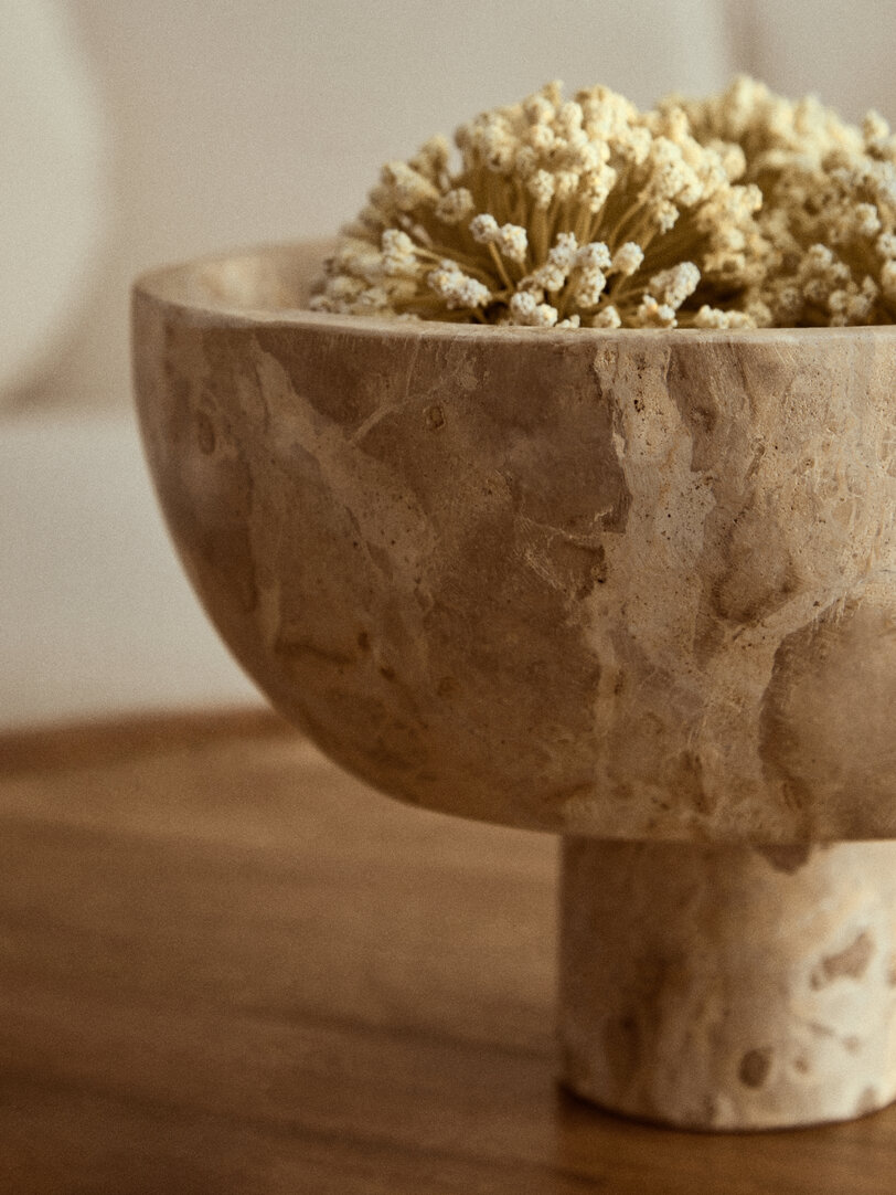 Santino Bowl Marble Brown