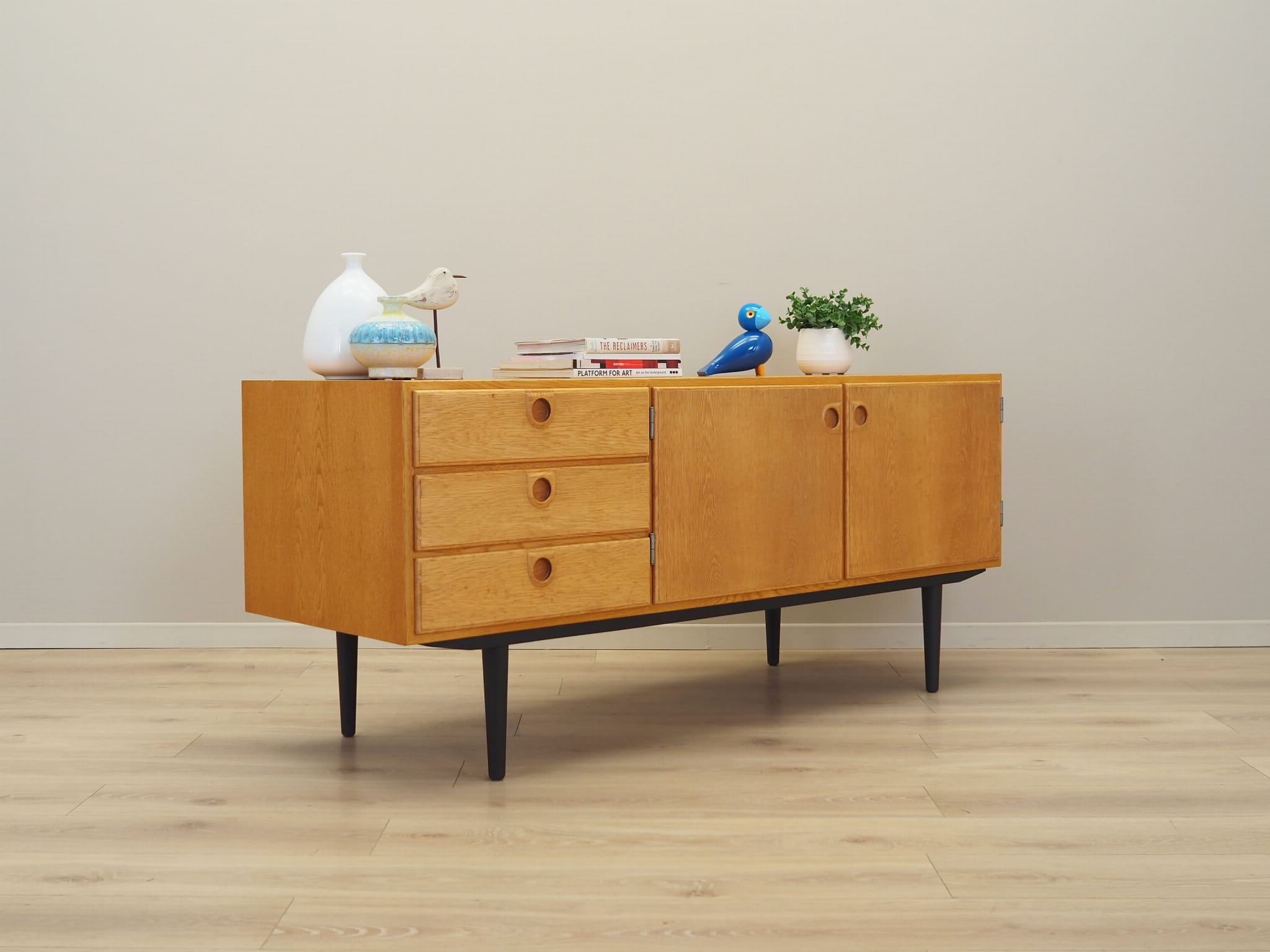 Sideboard Holz Beige 1970er Jahre