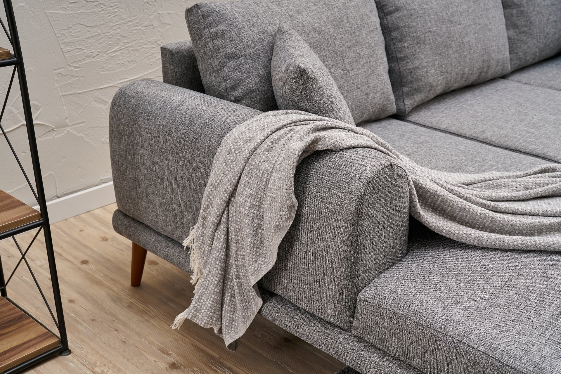 Seren Sofa Récamiere Links Grau