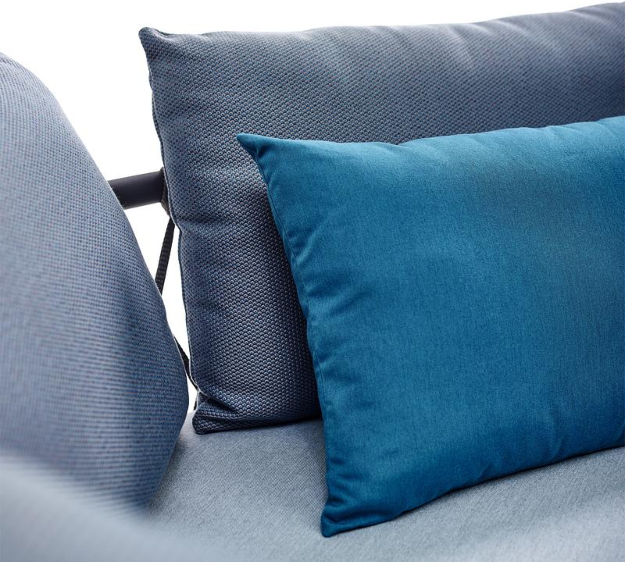Caro Garten Lounge-Set Klein Anthrazit Blau