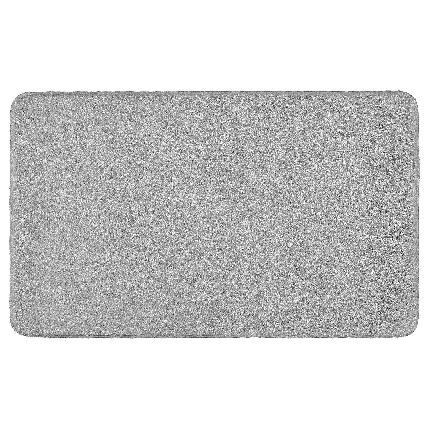 Relax Bath Mat Polyacrylic Grey 60x100cm